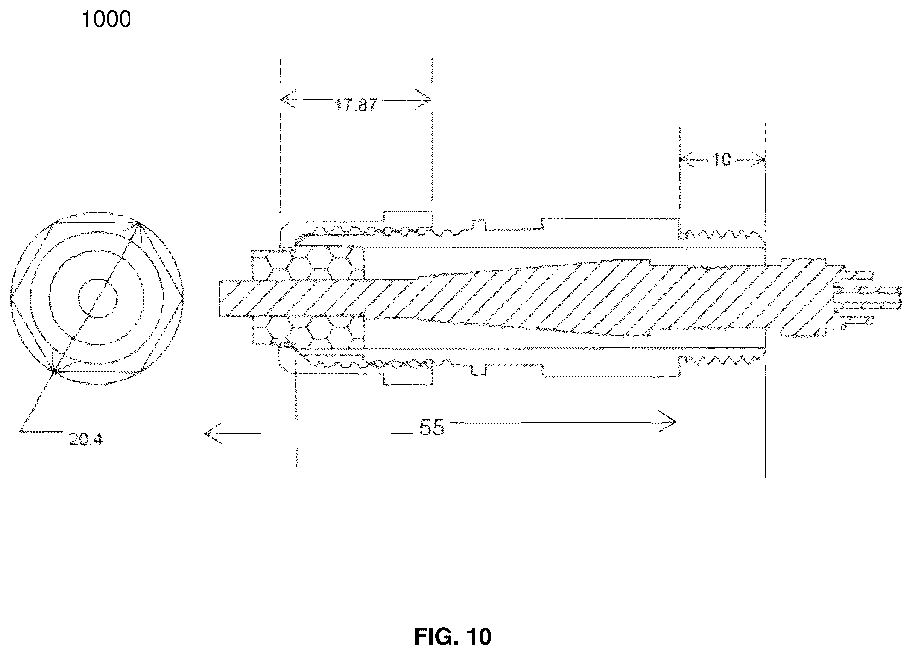 Patent US12174435 Figure 10 – Integrated boot for a protected cable connector assembly
