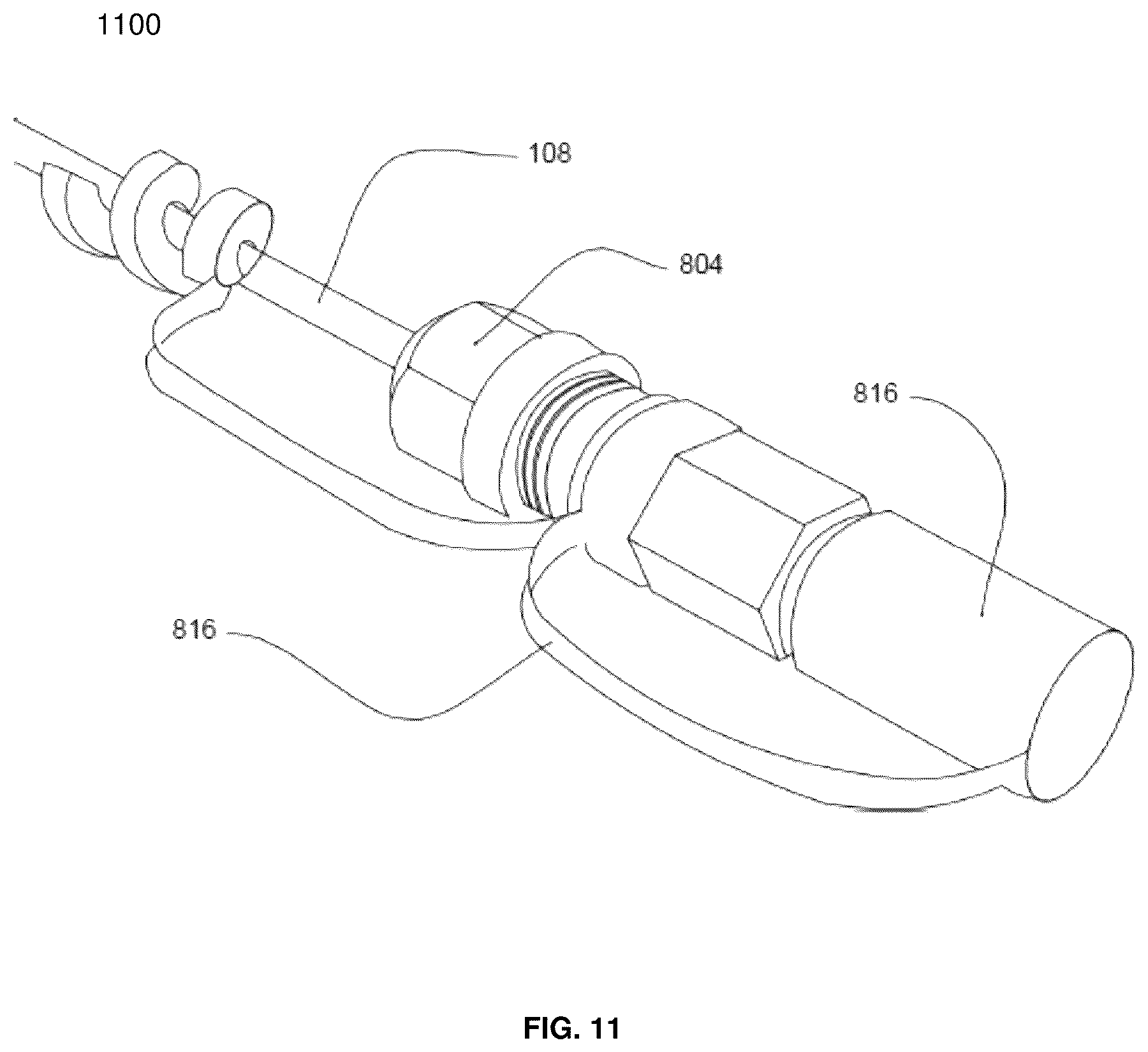 Patent US12174435 Figure 11 – Integrated boot for a protected cable connector assembly