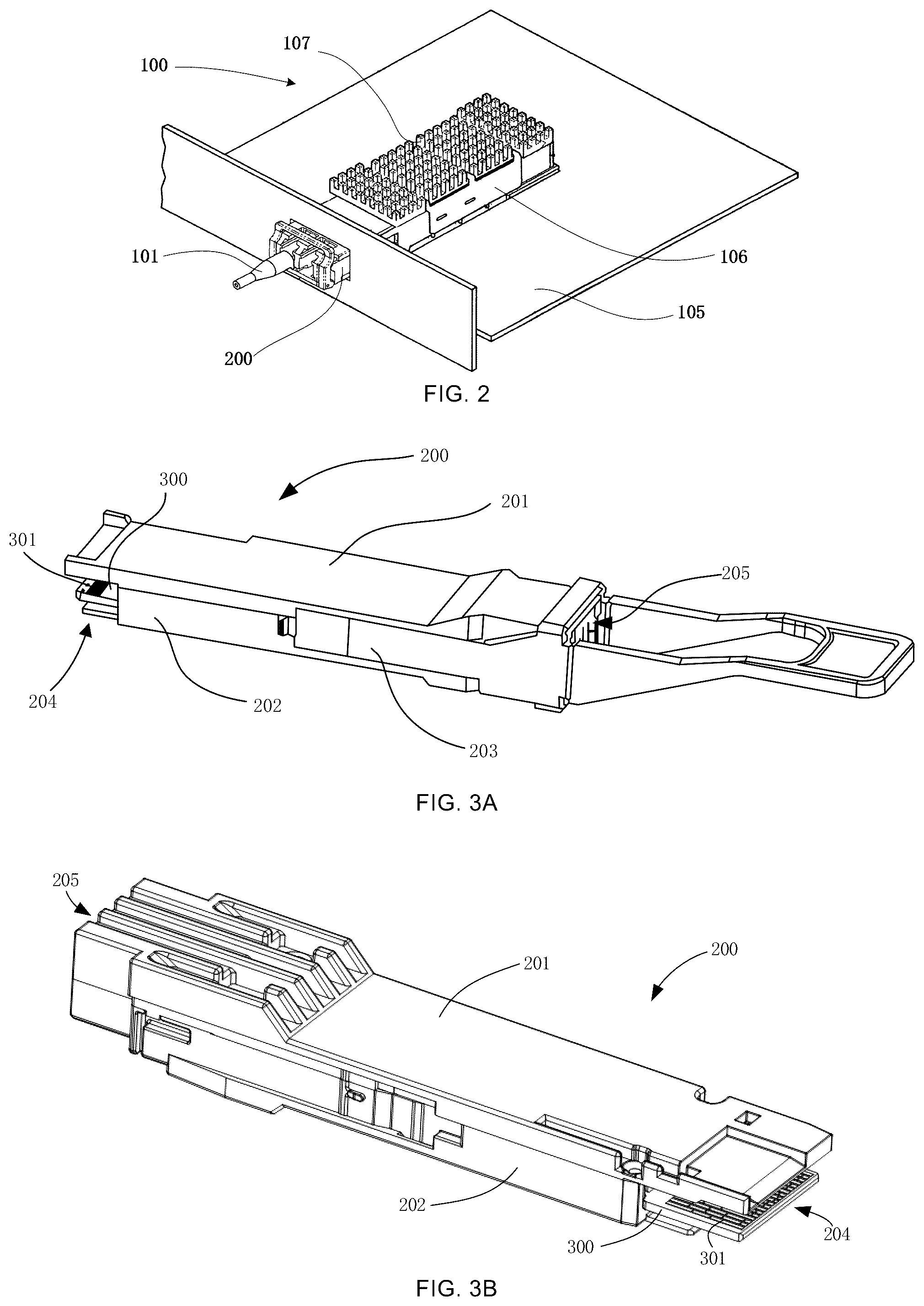 Patent US12174437 Figure 2 – Optical module with slotted laser assembly box
