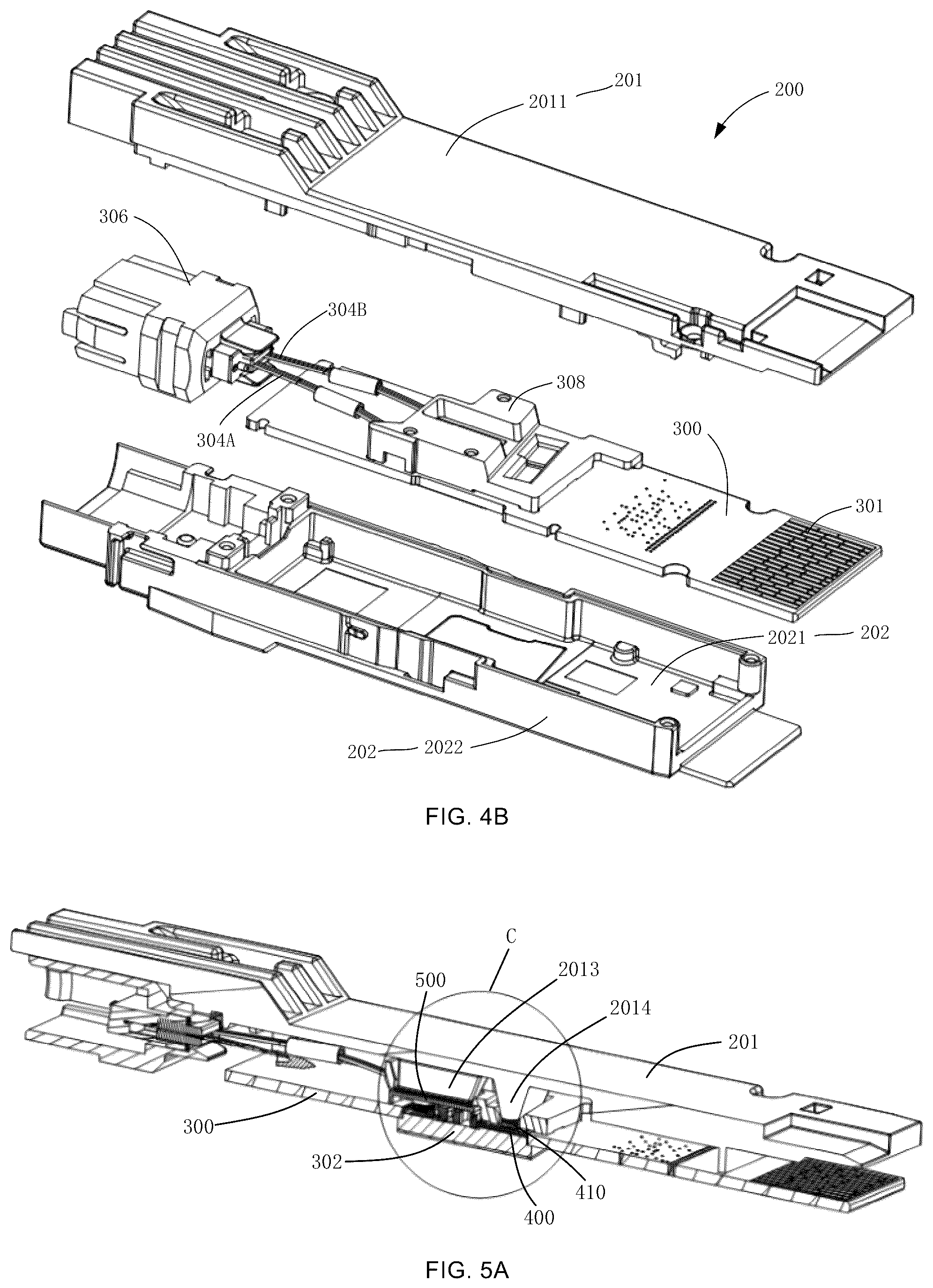 Patent US12174437 Figure 4 – Optical module with slotted laser assembly box