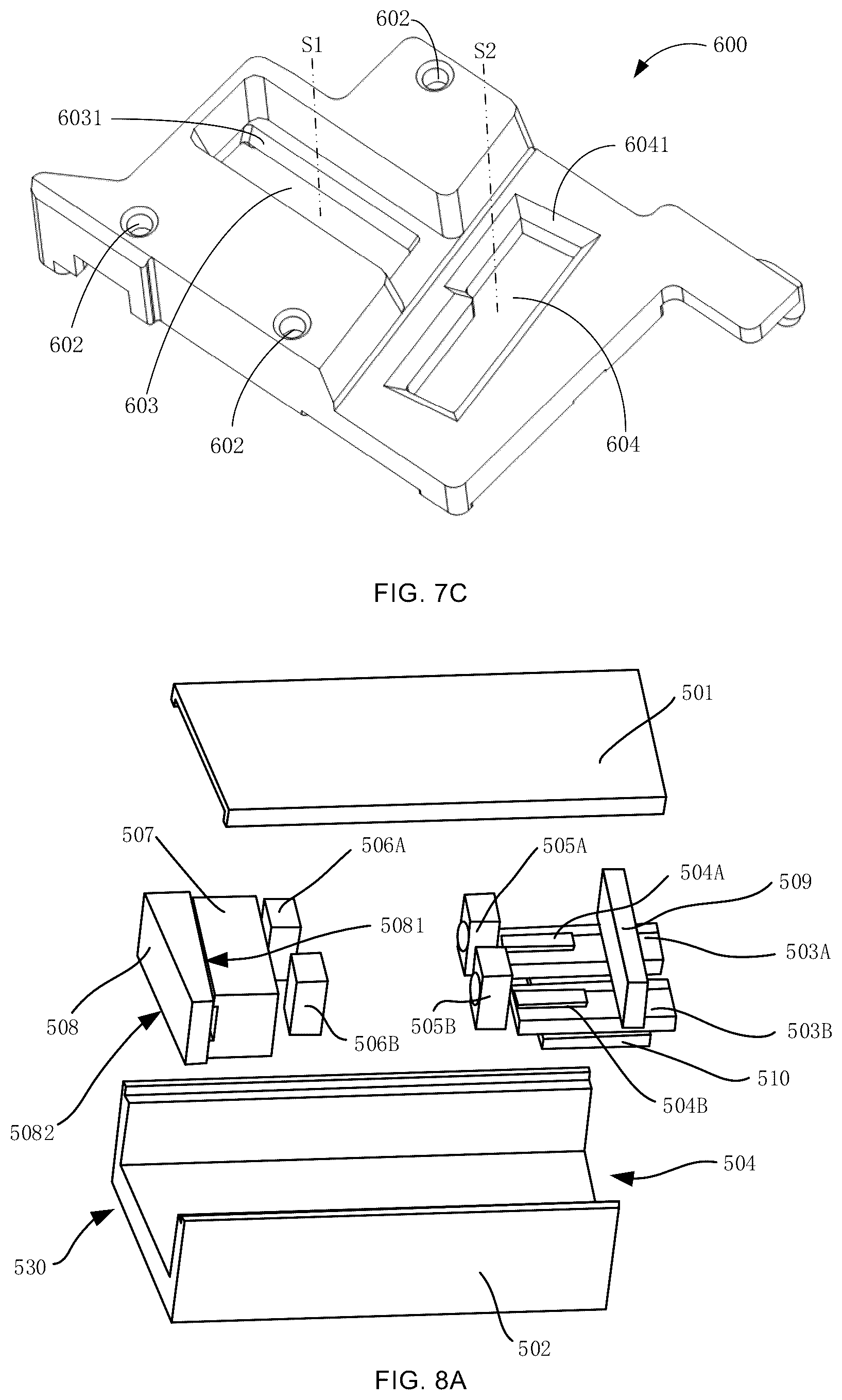 Patent US12174437 Figure 8 – Optical module with slotted laser assembly box