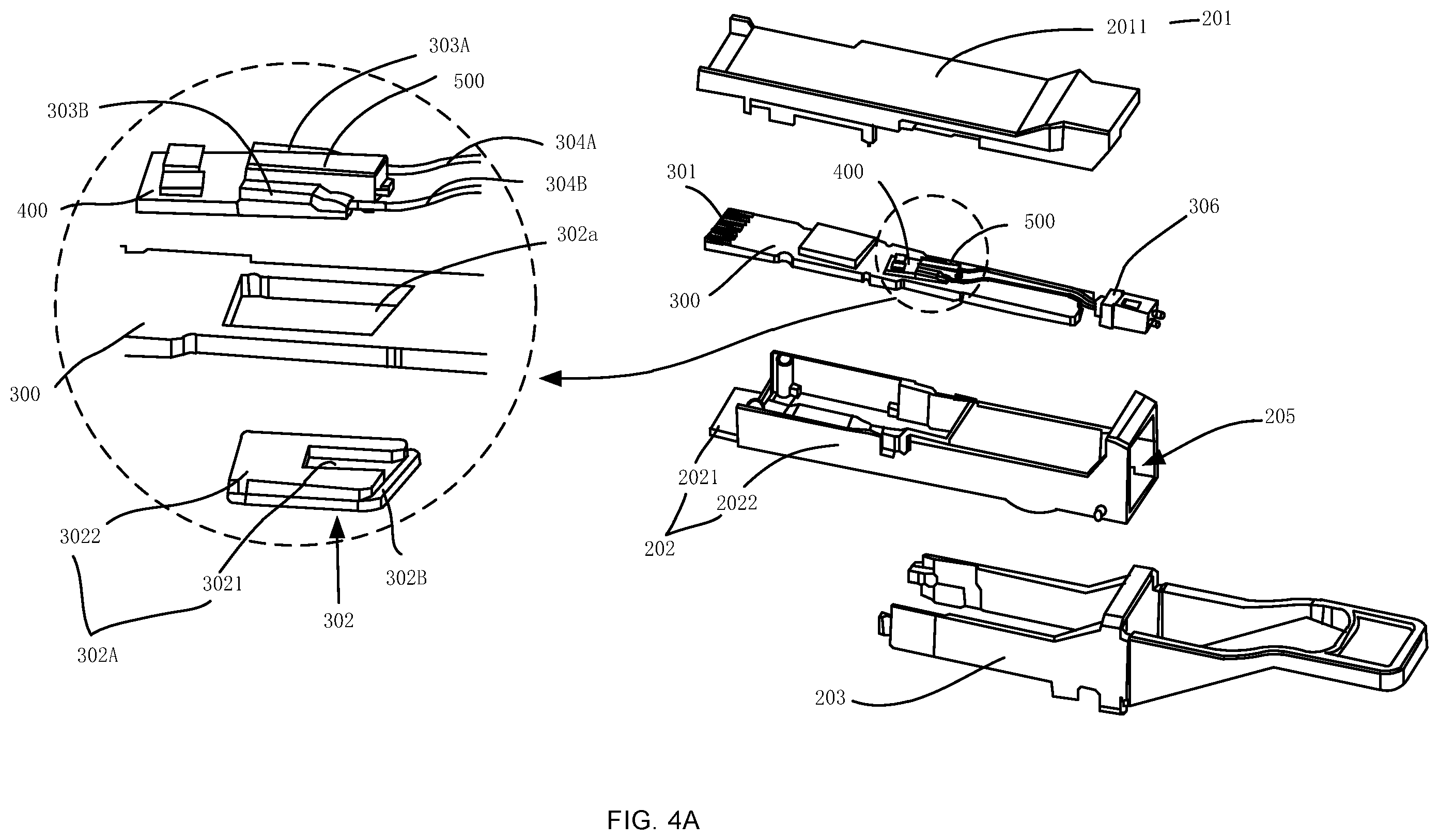 Patent US12174438 Figure 3 – Optical module with structured protective cover