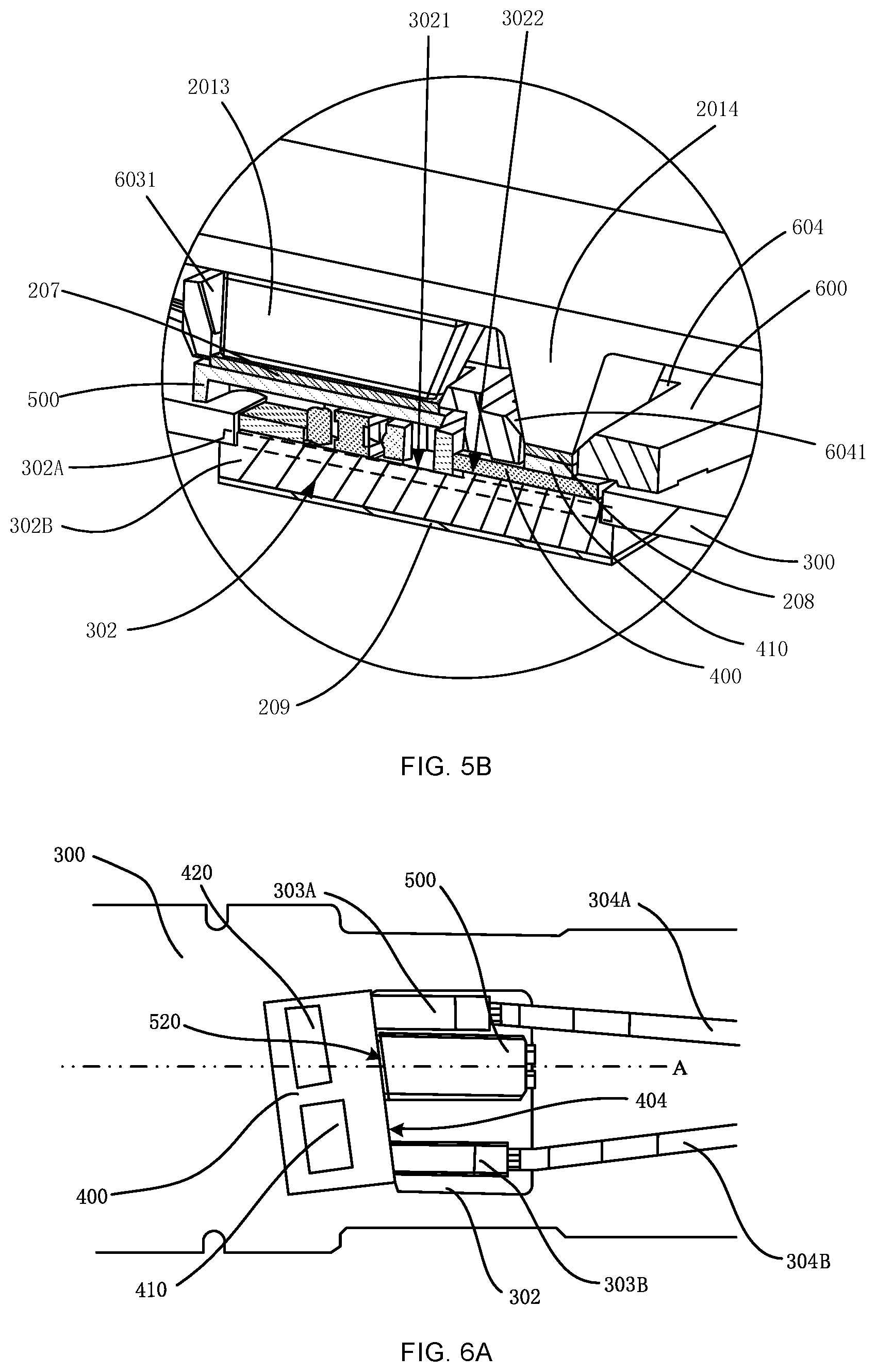 Patent US12174438 Figure 5 – Optical module with structured protective cover