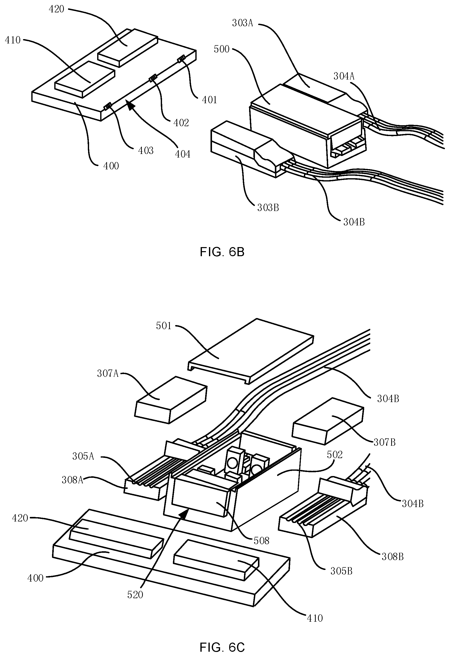 Patent US12174438 Figure 6 – Optical module with structured protective cover