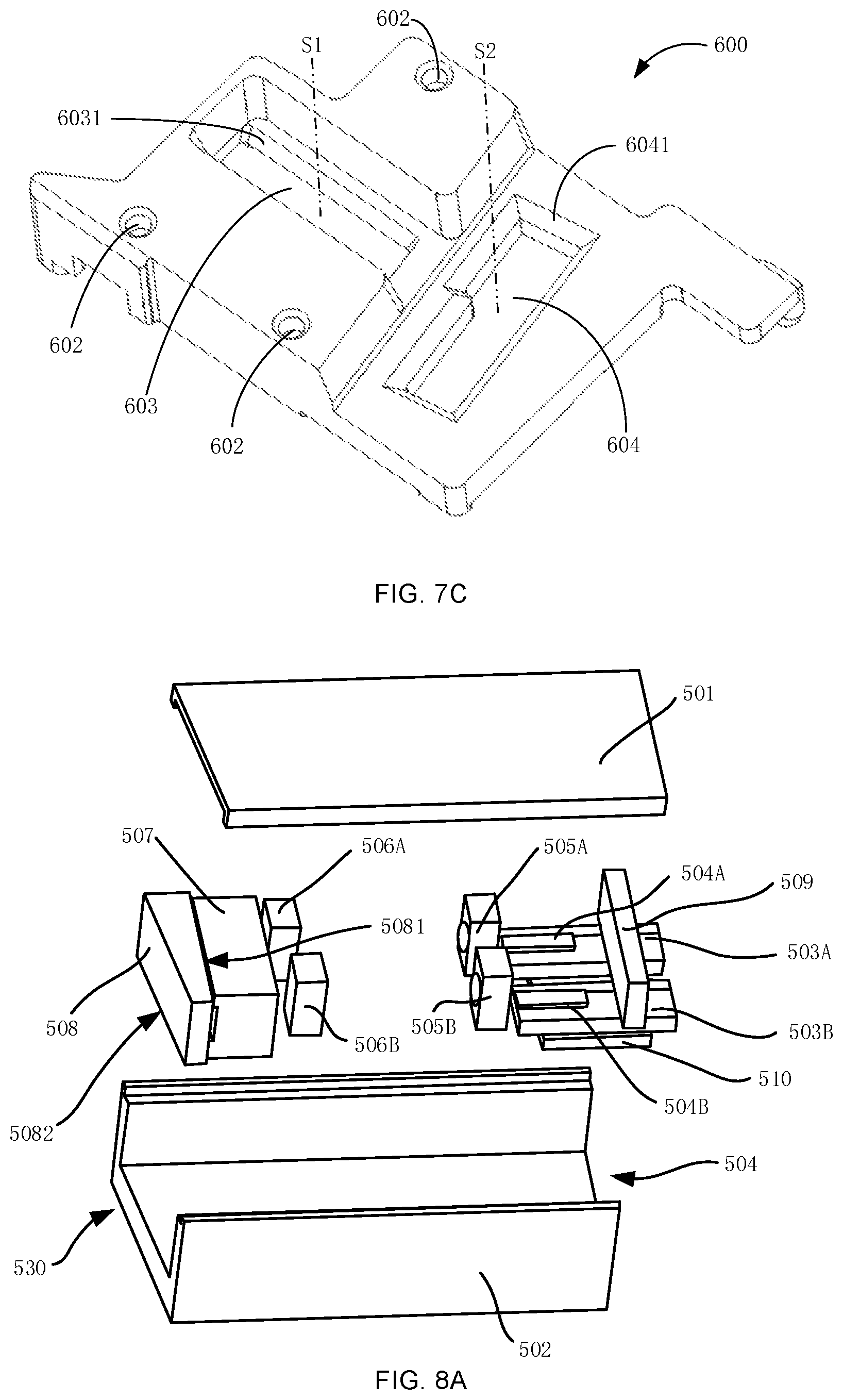 Patent US12174438 Figure 8 – Optical module with structured protective cover