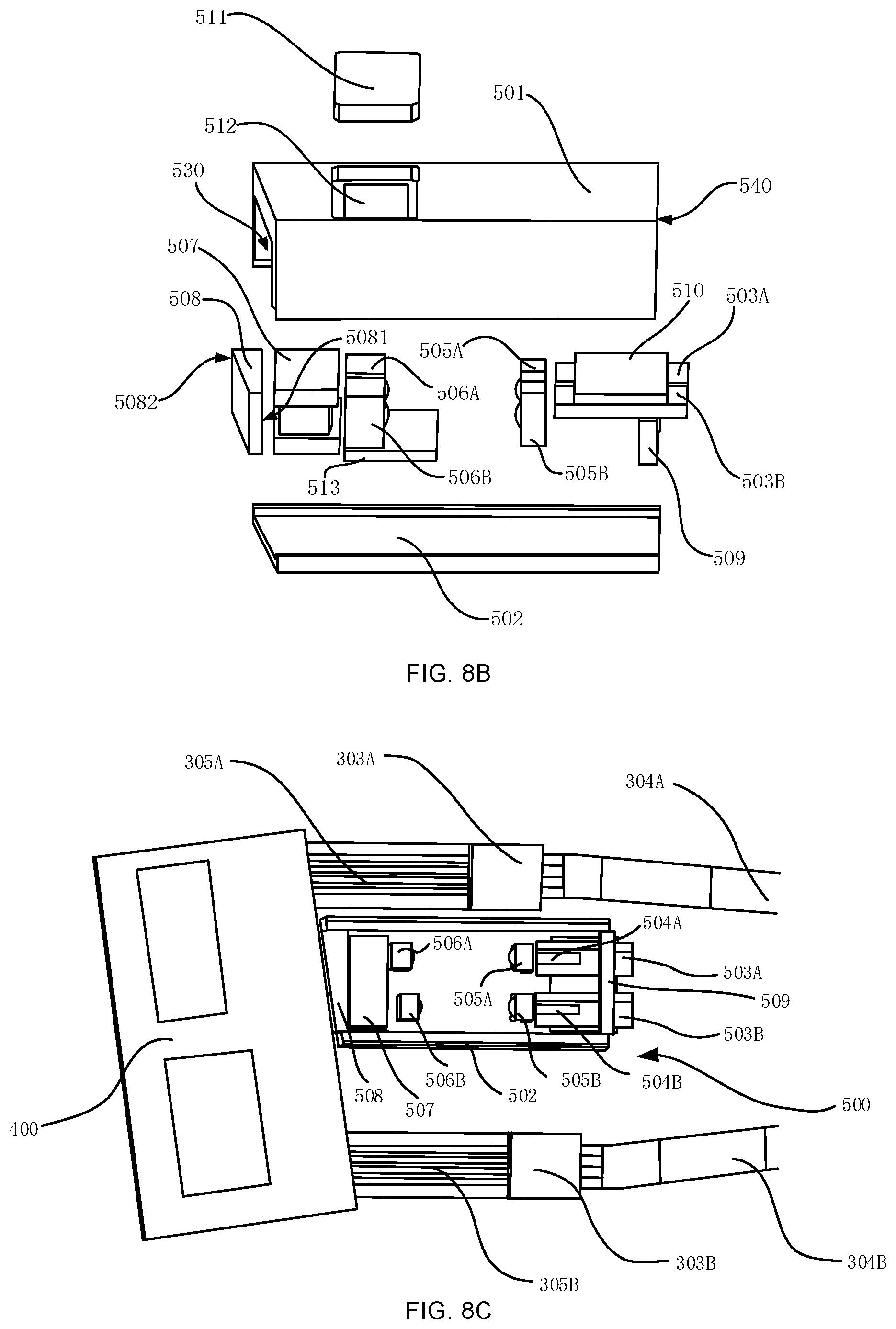 Patent US12174438 Figure 9 – Optical module with structured protective cover