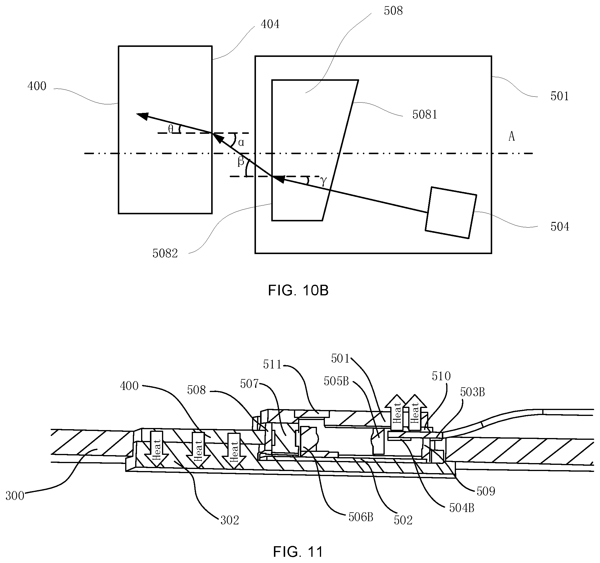 Patent US12174438 Figure 11 – Optical module with structured protective cover