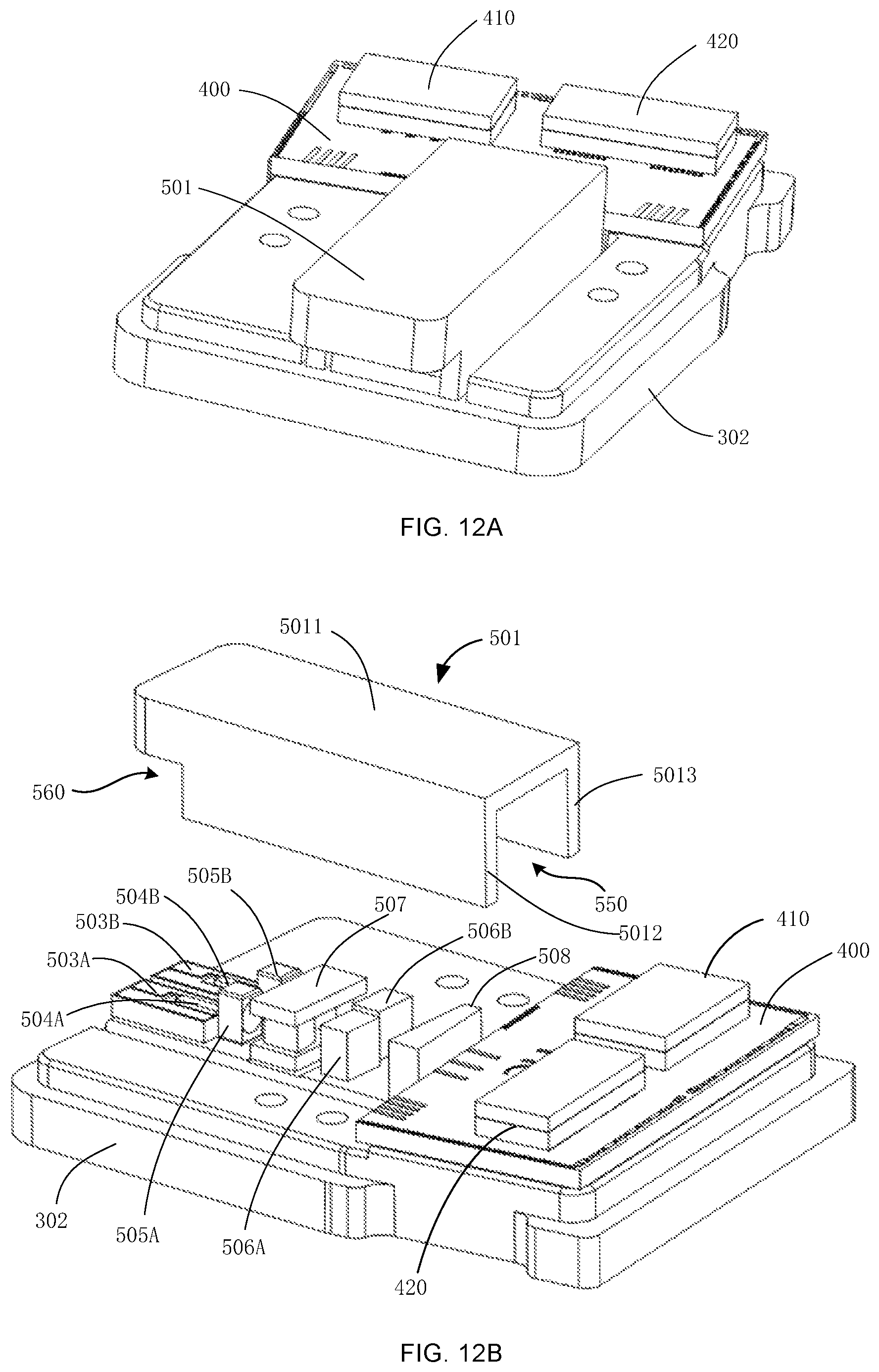Patent US12174438 Figure 12 – Optical module with structured protective cover