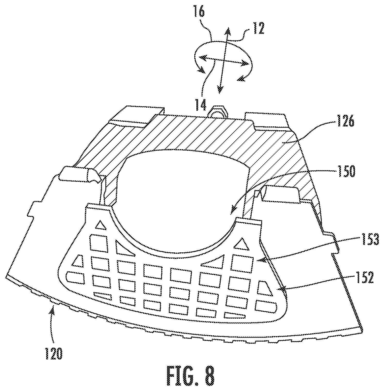 Patent US12174442 Figure 8 – Butt closures and bases therefor