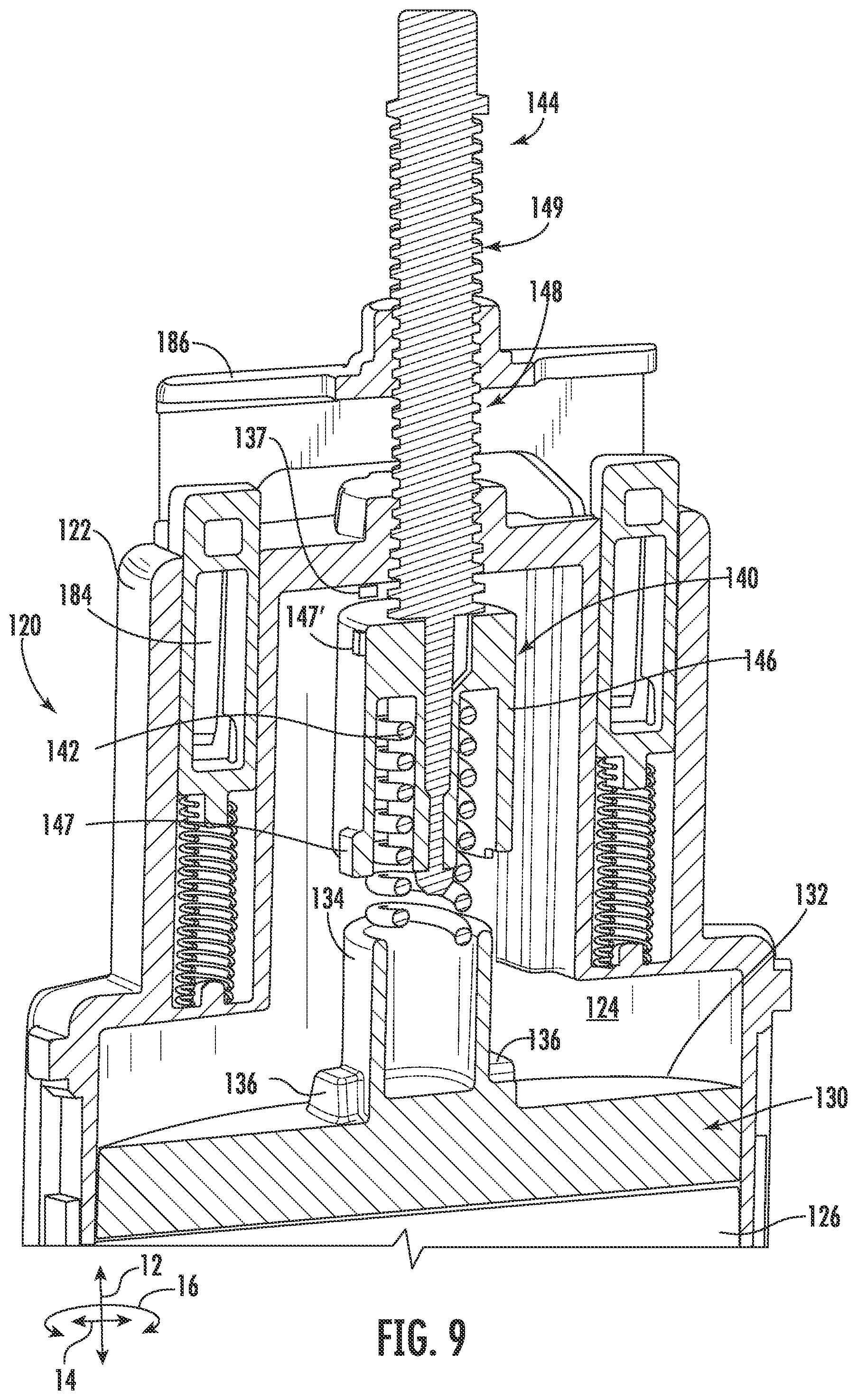 Patent US12174442 Figure 9 – Butt closures and bases therefor