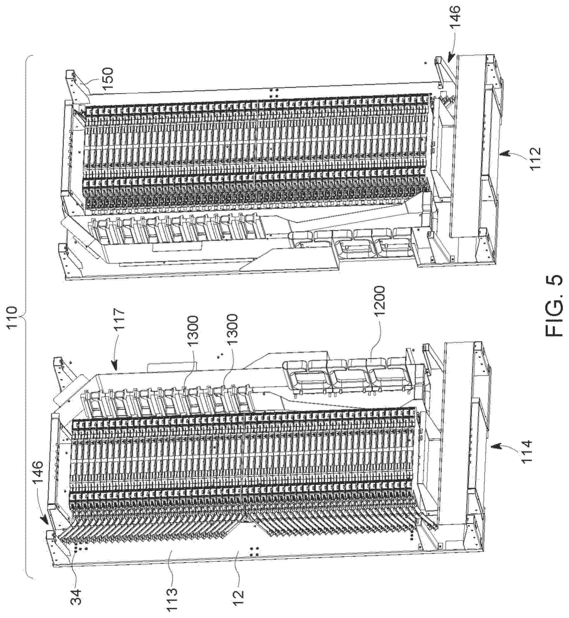 Patent US12174443 Figure 5 – Cable termination units for optical fiber distribution elements