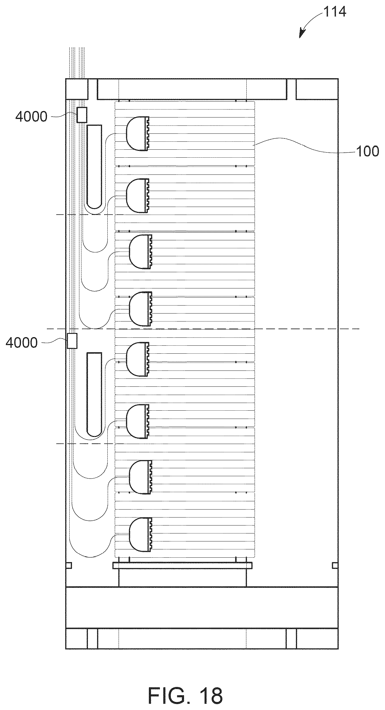 Patent US12174443 Figure 15 – Cable termination units for optical fiber distribution elements