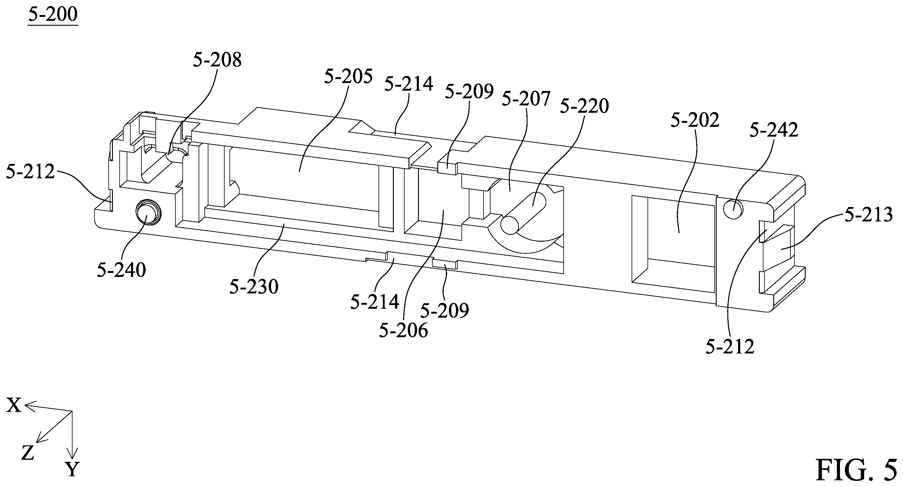 Patent US12174444 Figure 5 – Optical element driving mechanism