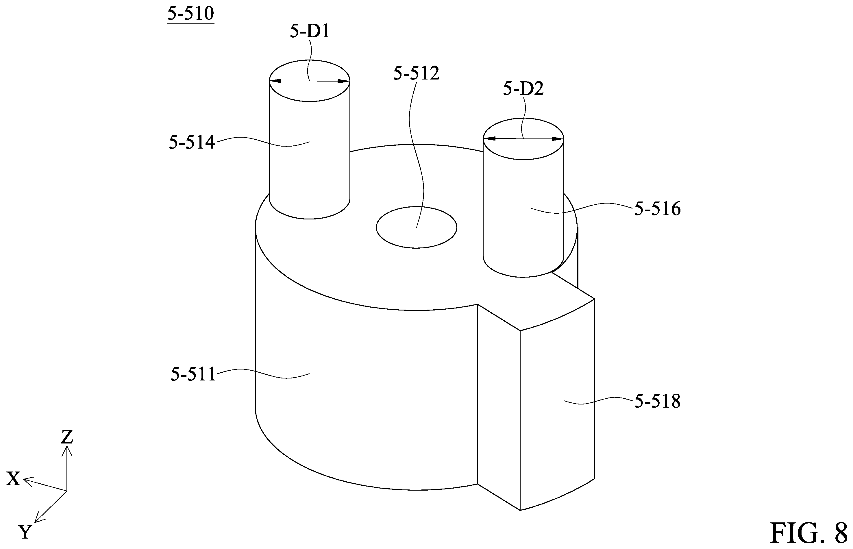 Patent US12174444 Figure 8 – Optical element driving mechanism