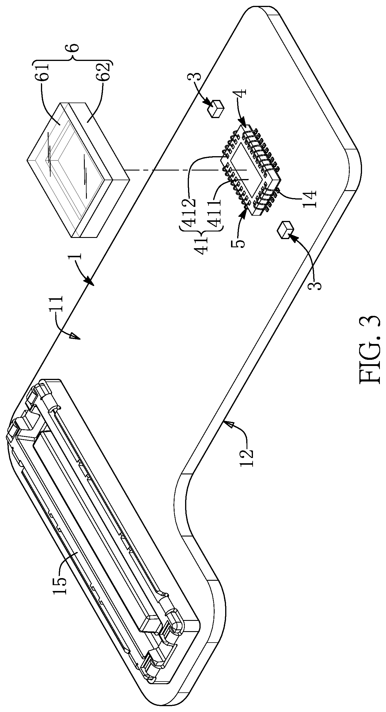 Patent US12174446 Figure 3 – Sensor lens assembly having non-soldering configuration