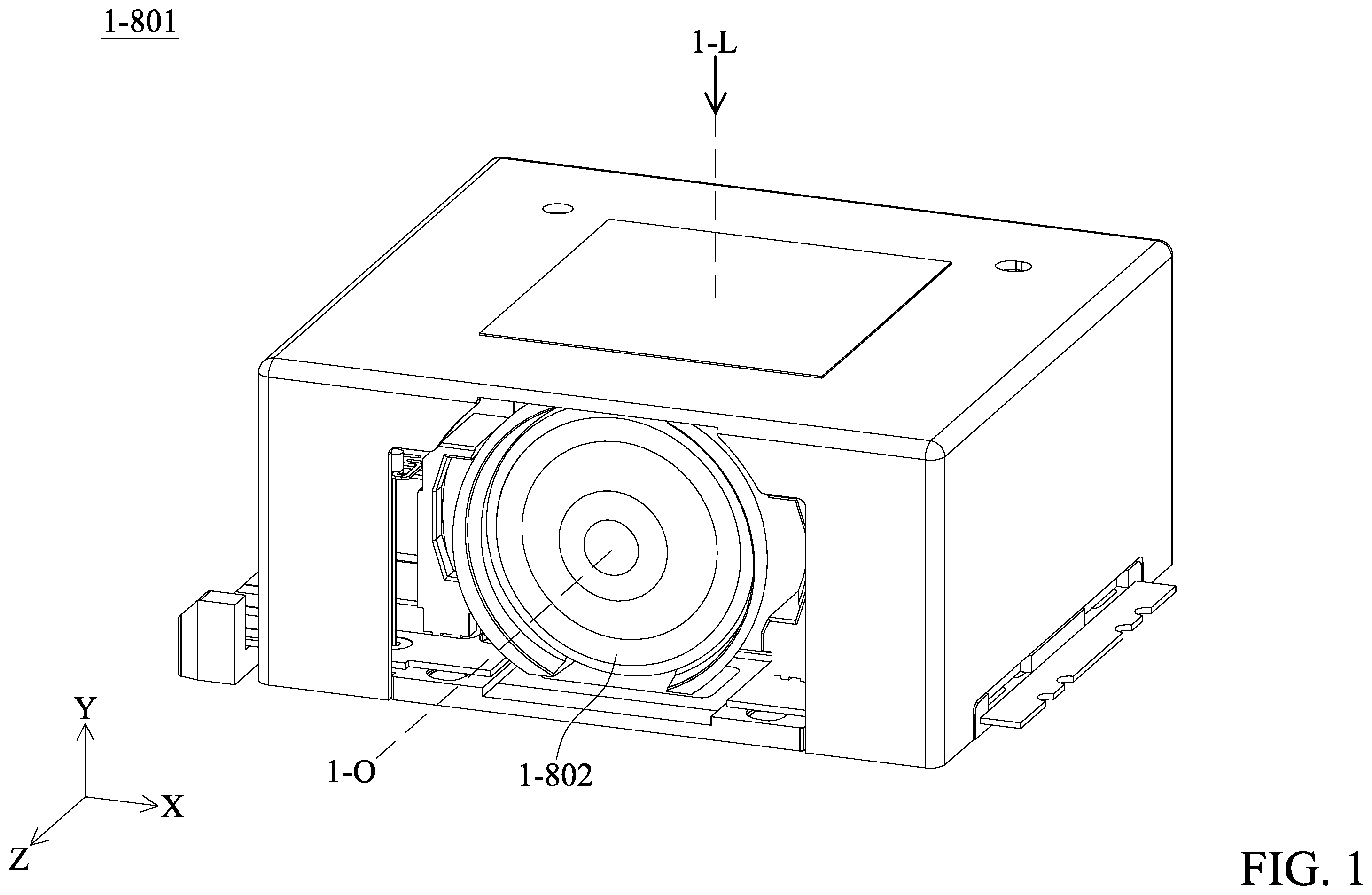 Patent US12174449 Figure 1 – Optical member driving mechanism