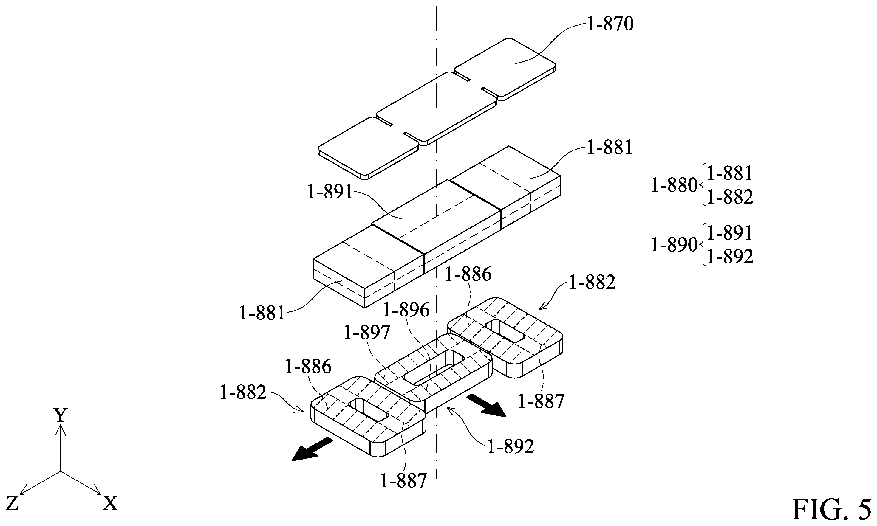 Patent US12174449 Figure 5 – Optical member driving mechanism