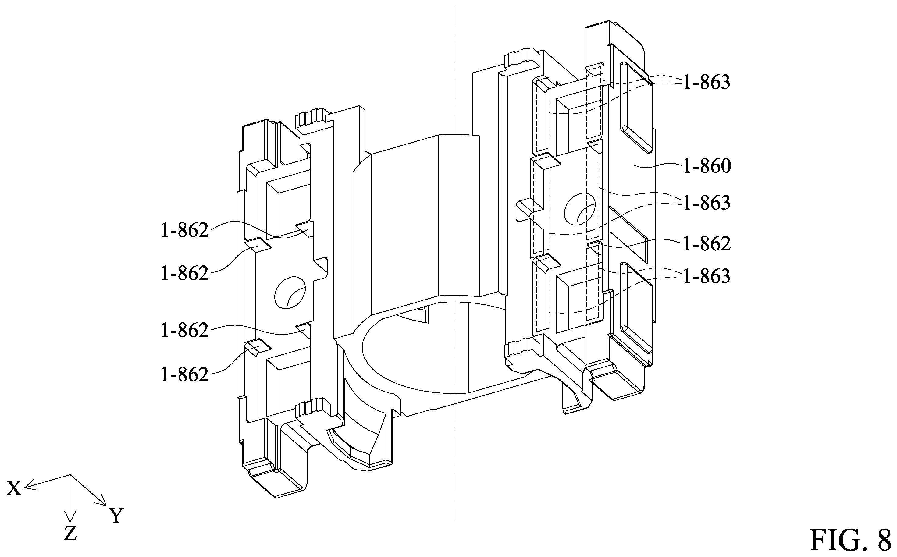 Patent US12174449 Figure 7 – Optical member driving mechanism