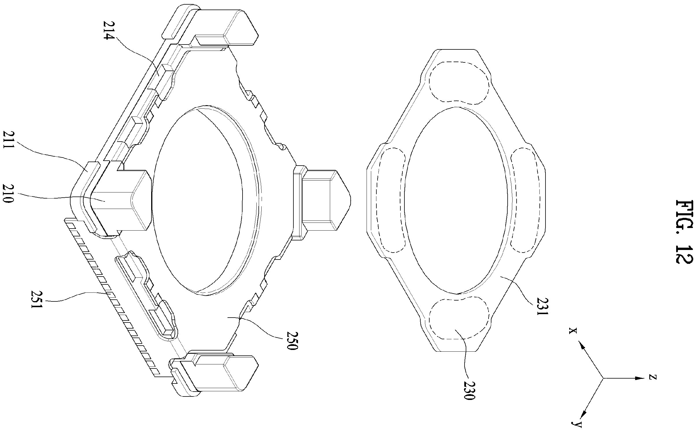 Patent US12174450 Figure 12 – Lens moving apparatus with a bobbin comprising a groove and elastic members and camera module including the same