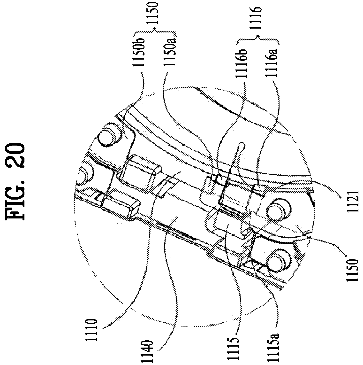 Patent US12174450 Figure 20 – Lens moving apparatus with a bobbin comprising a groove and elastic members and camera module including the same