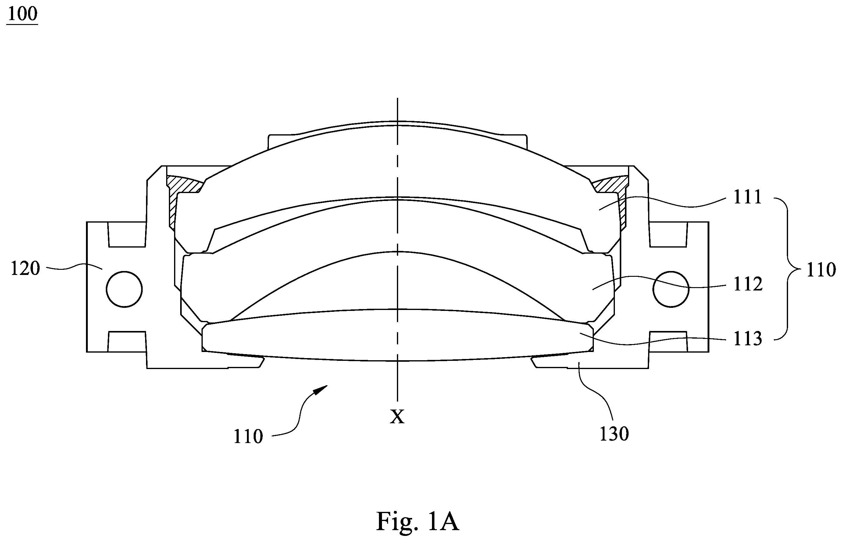 Patent US12174451 Figure 1 – Imaging lens assembly module, camera module and electronic device