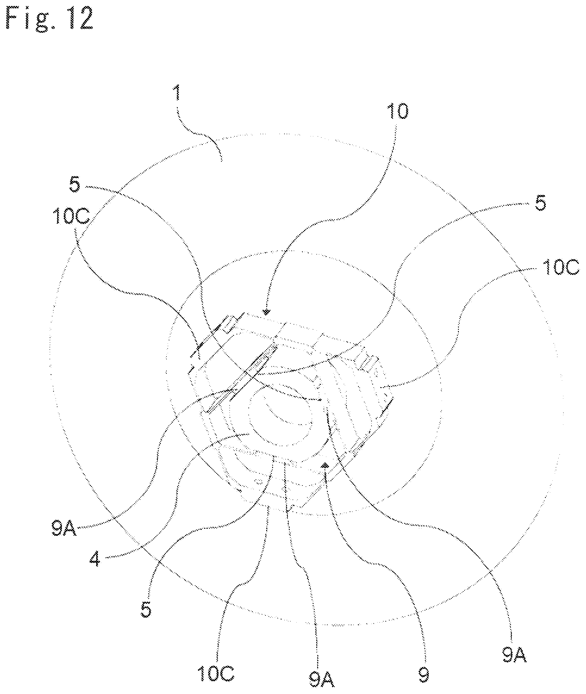 Patent US12174452 Figure 10 – Mirror support mechanism and optical device