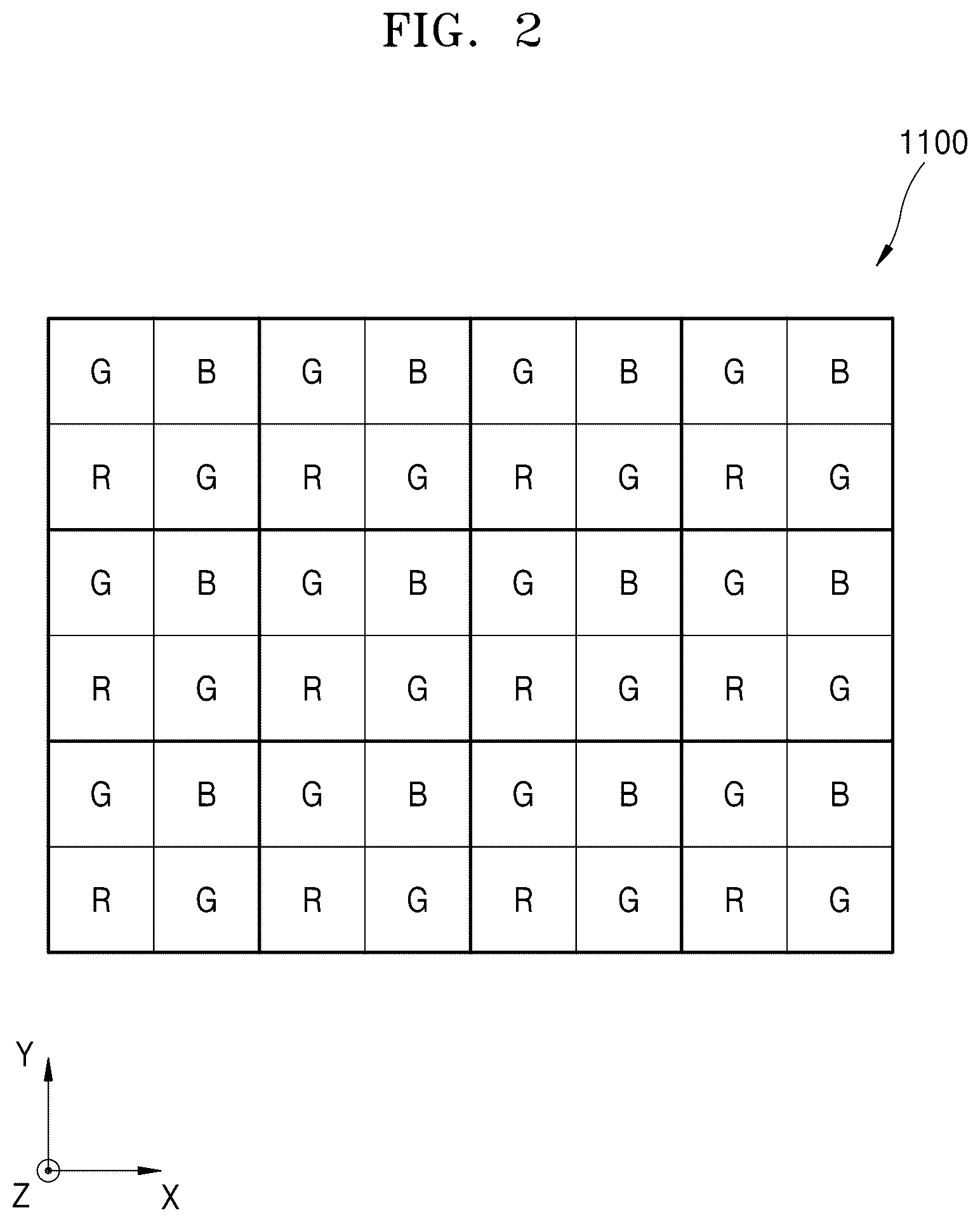 Patent US12174453 Figure 2 – Image sensor and electronic apparatus including the image sensor