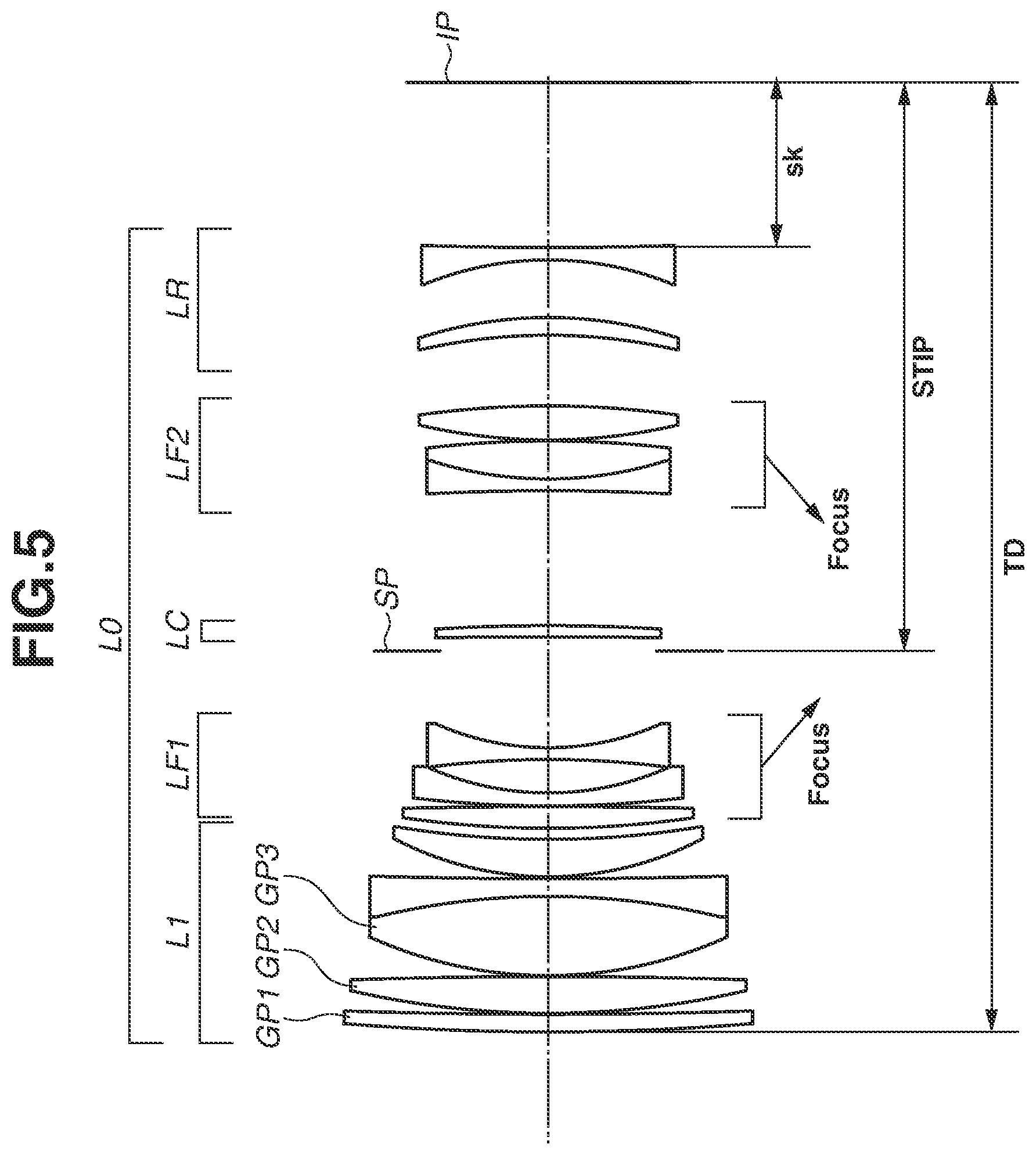 Patent US12174454 Figure 5 – Optical system and image capturing apparatus including the same