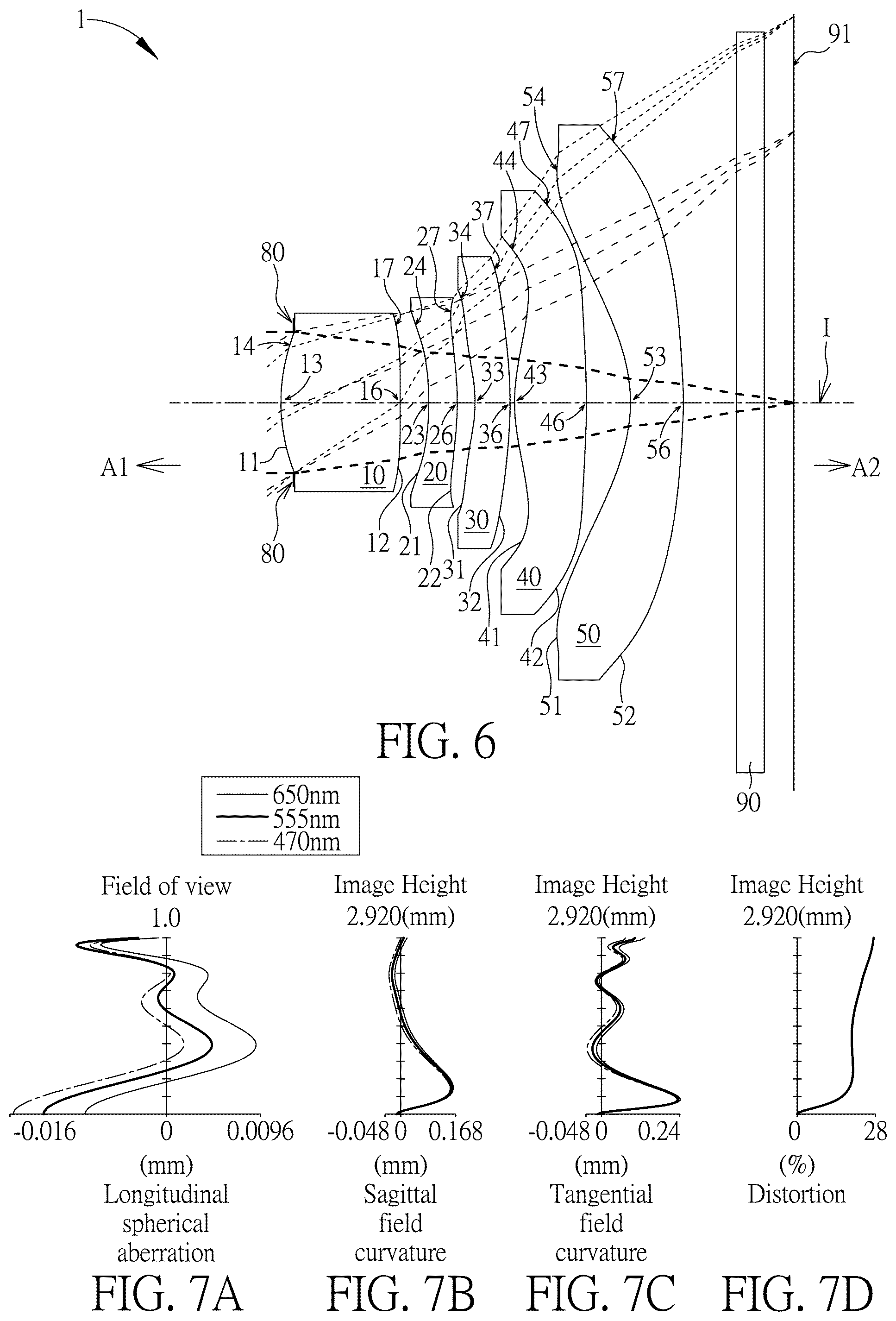Patent US12174455 Figure 3 – Optical imaging lens
