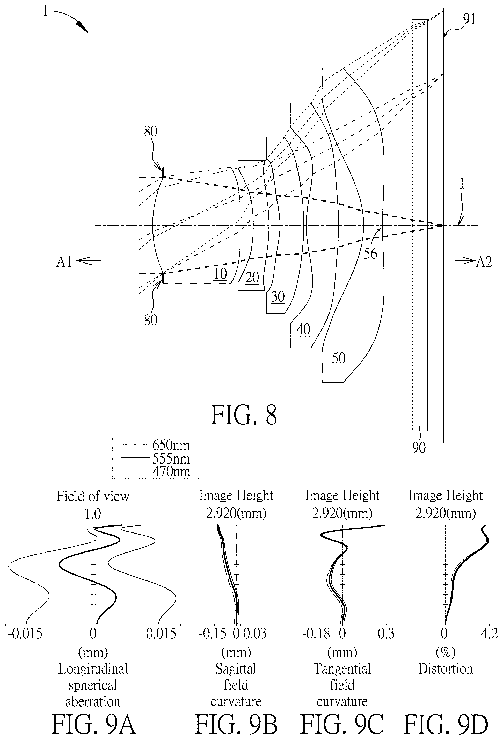 Patent US12174455 Figure 4 – Optical imaging lens