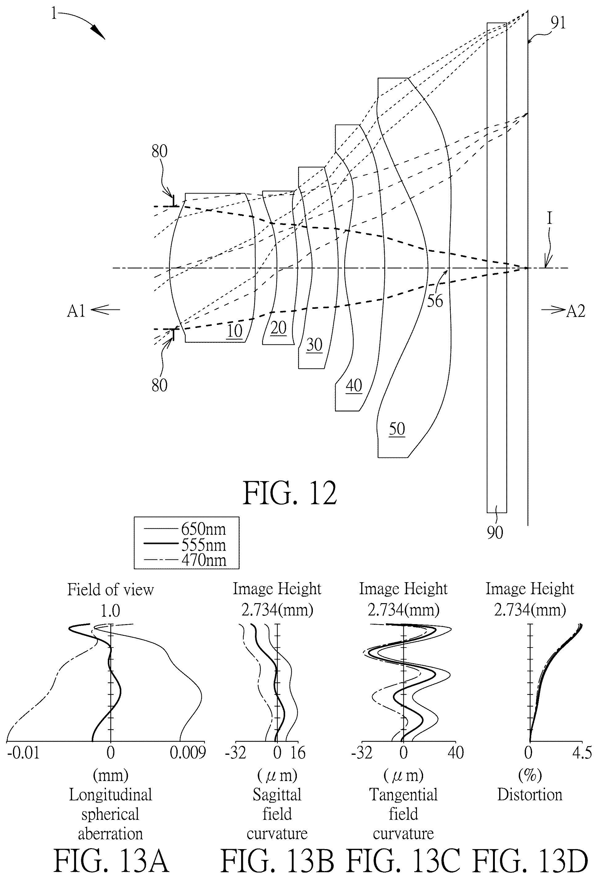 Patent US12174455 Figure 6 – Optical imaging lens