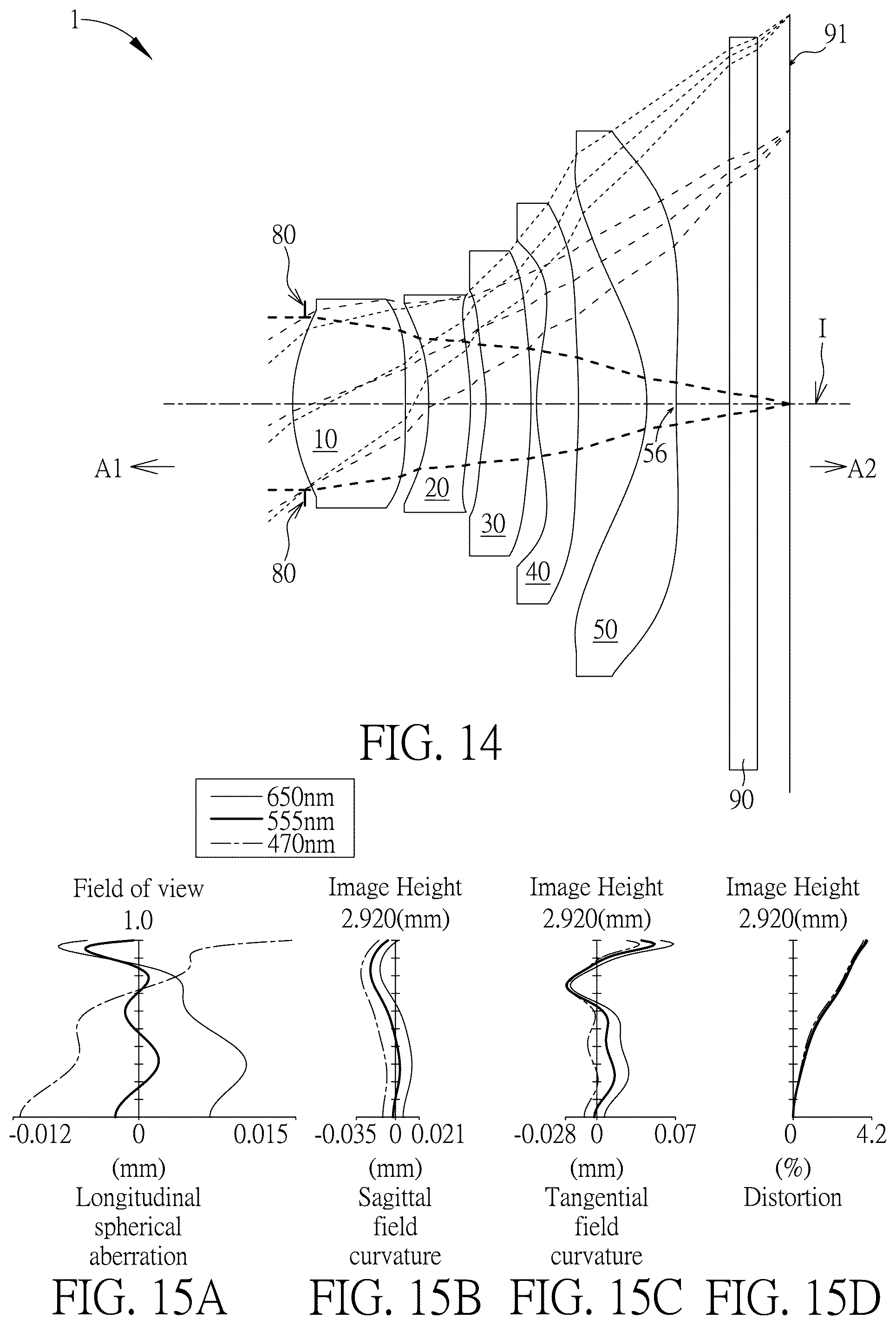 Patent US12174455 Figure 7 – Optical imaging lens