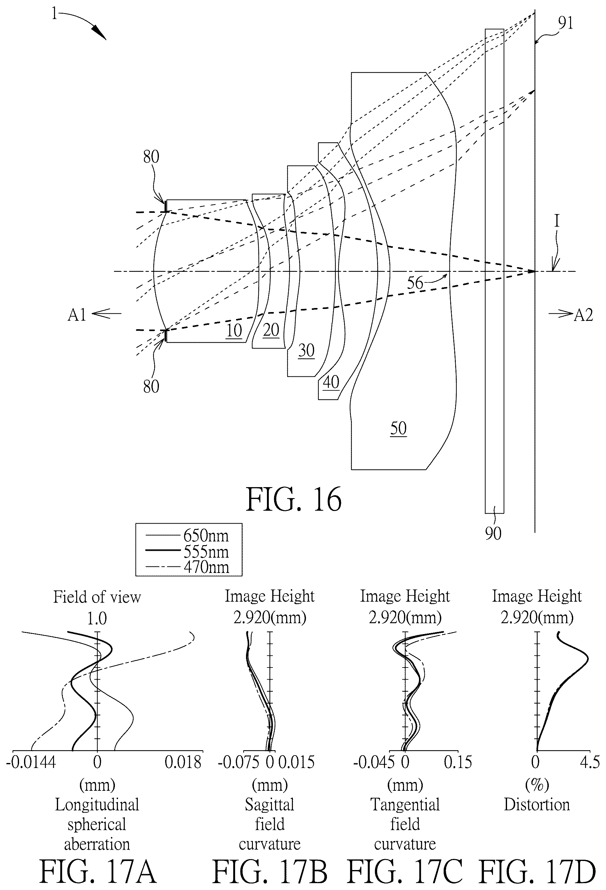 Patent US12174455 Figure 8 – Optical imaging lens
