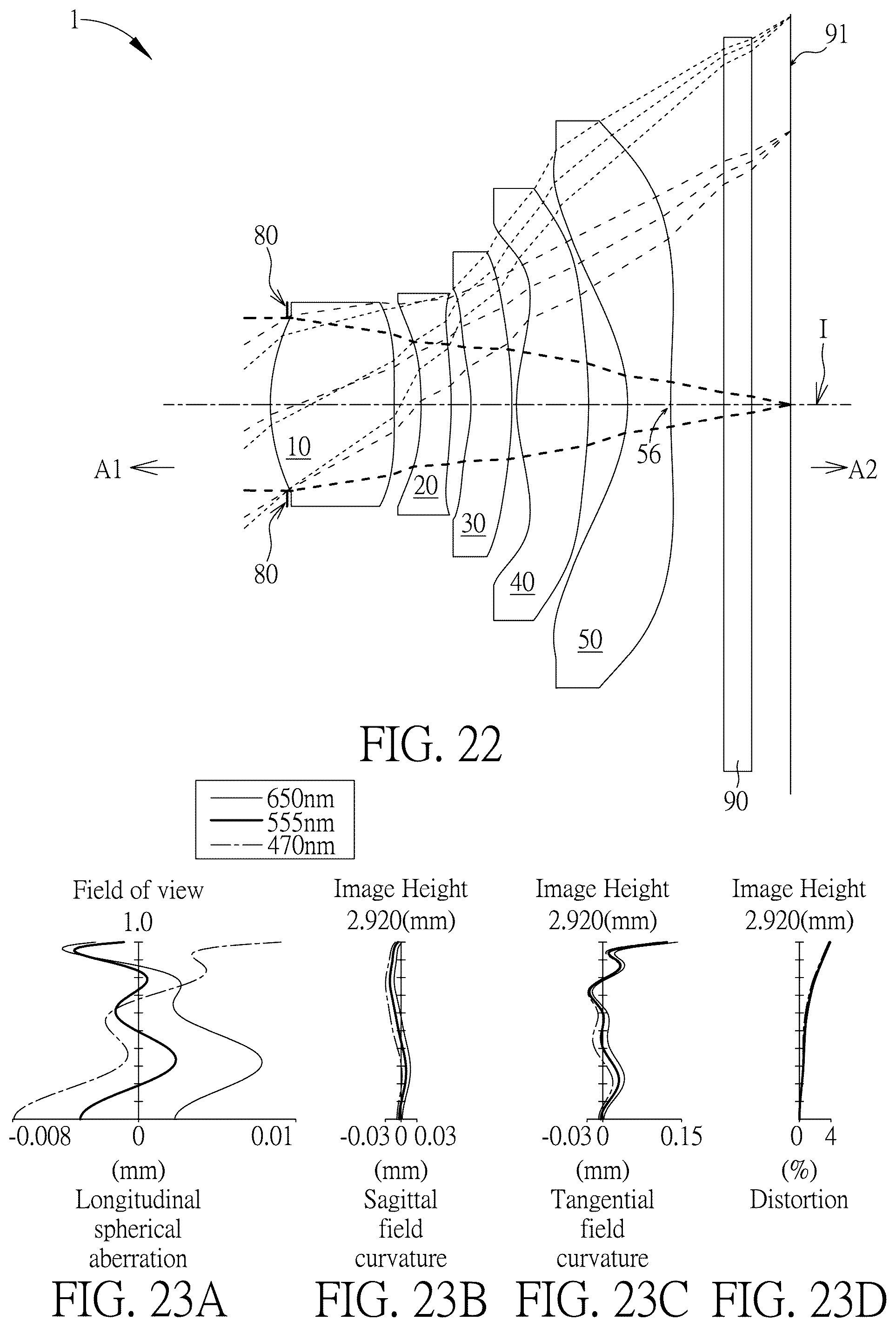 Patent US12174455 Figure 11 – Optical imaging lens