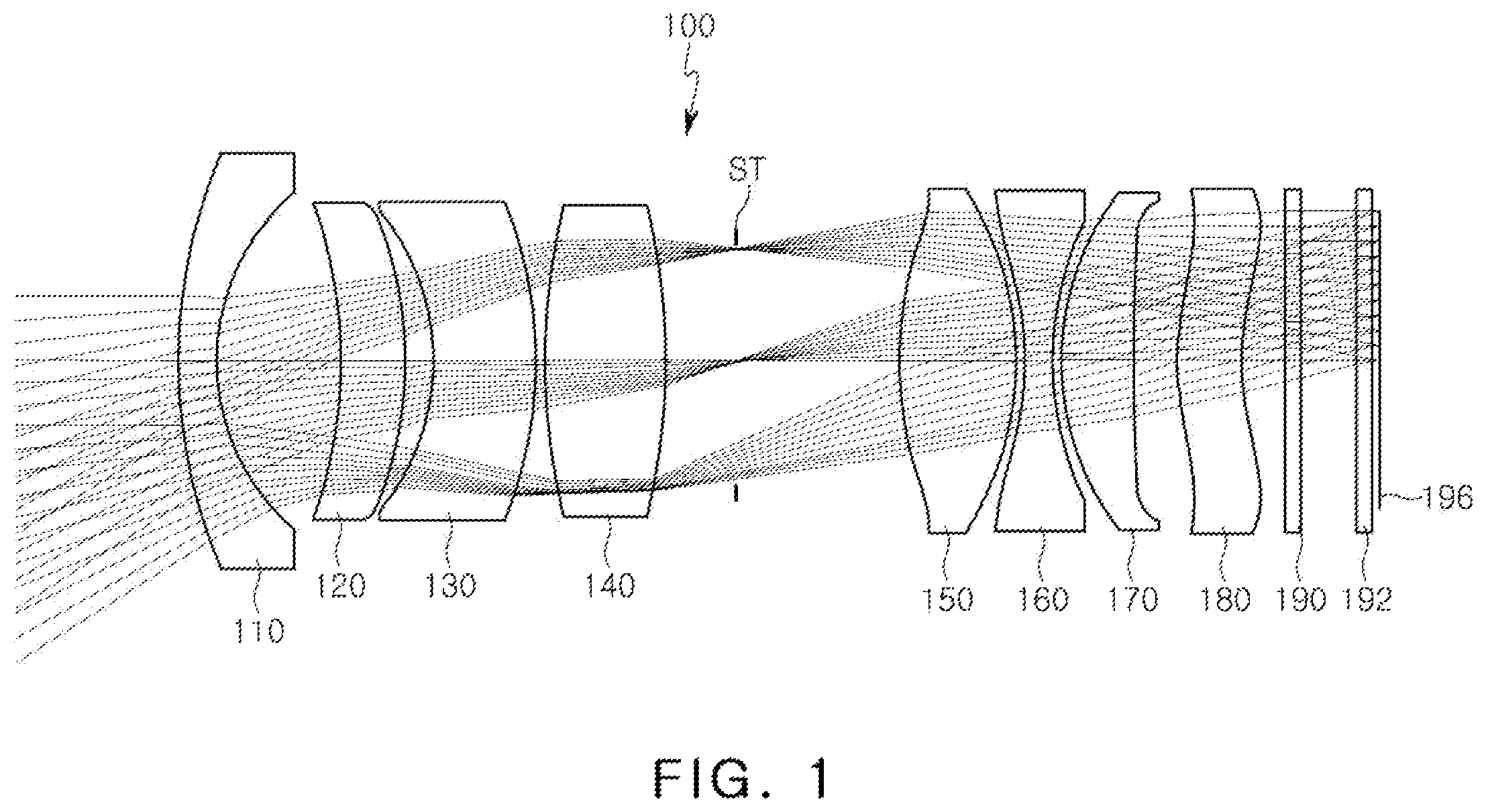 Patent US12174457 — Image capturing lens system — Figure 1