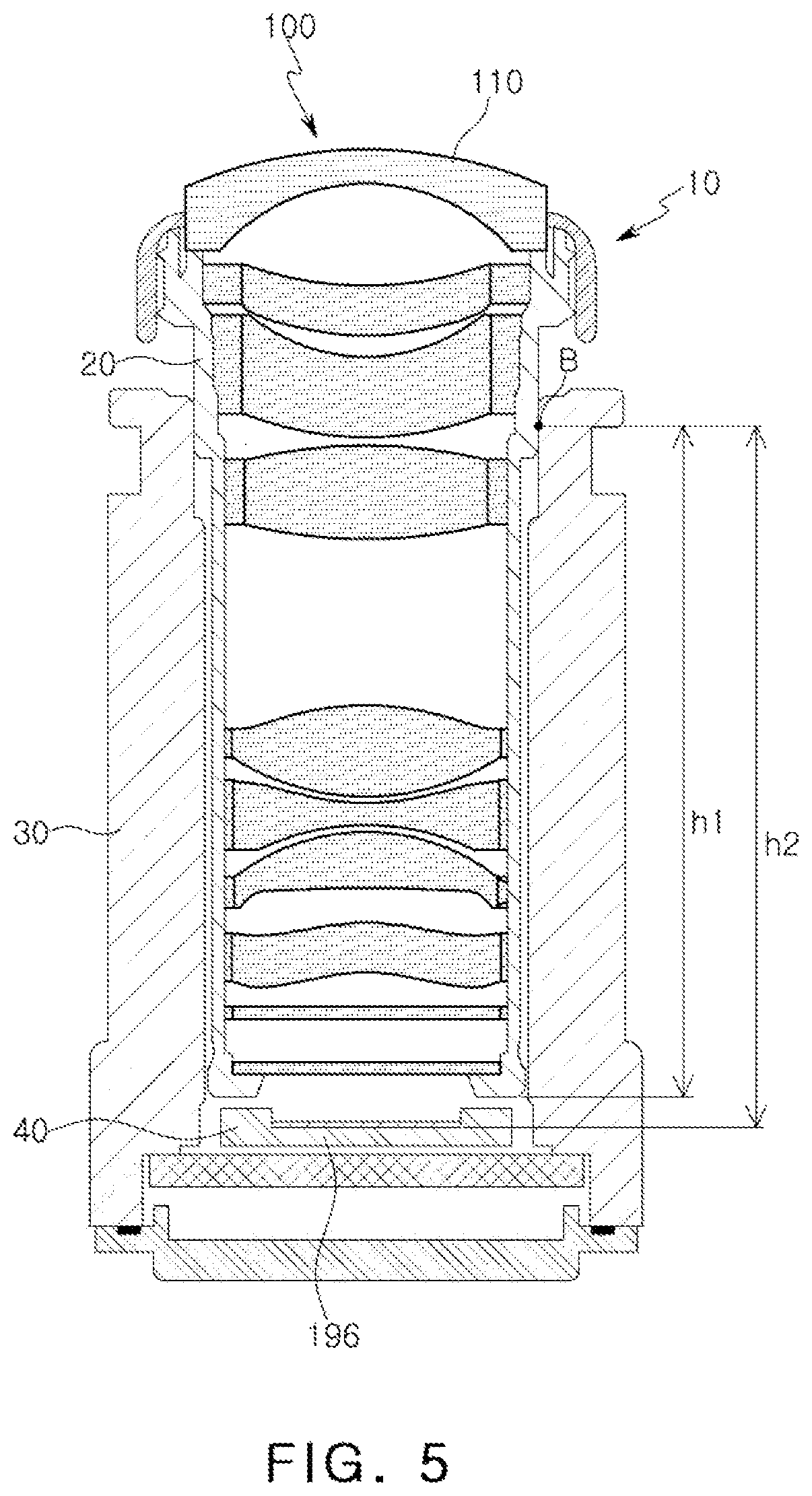 Patent US12174457 Figure 5 – Image capturing lens system