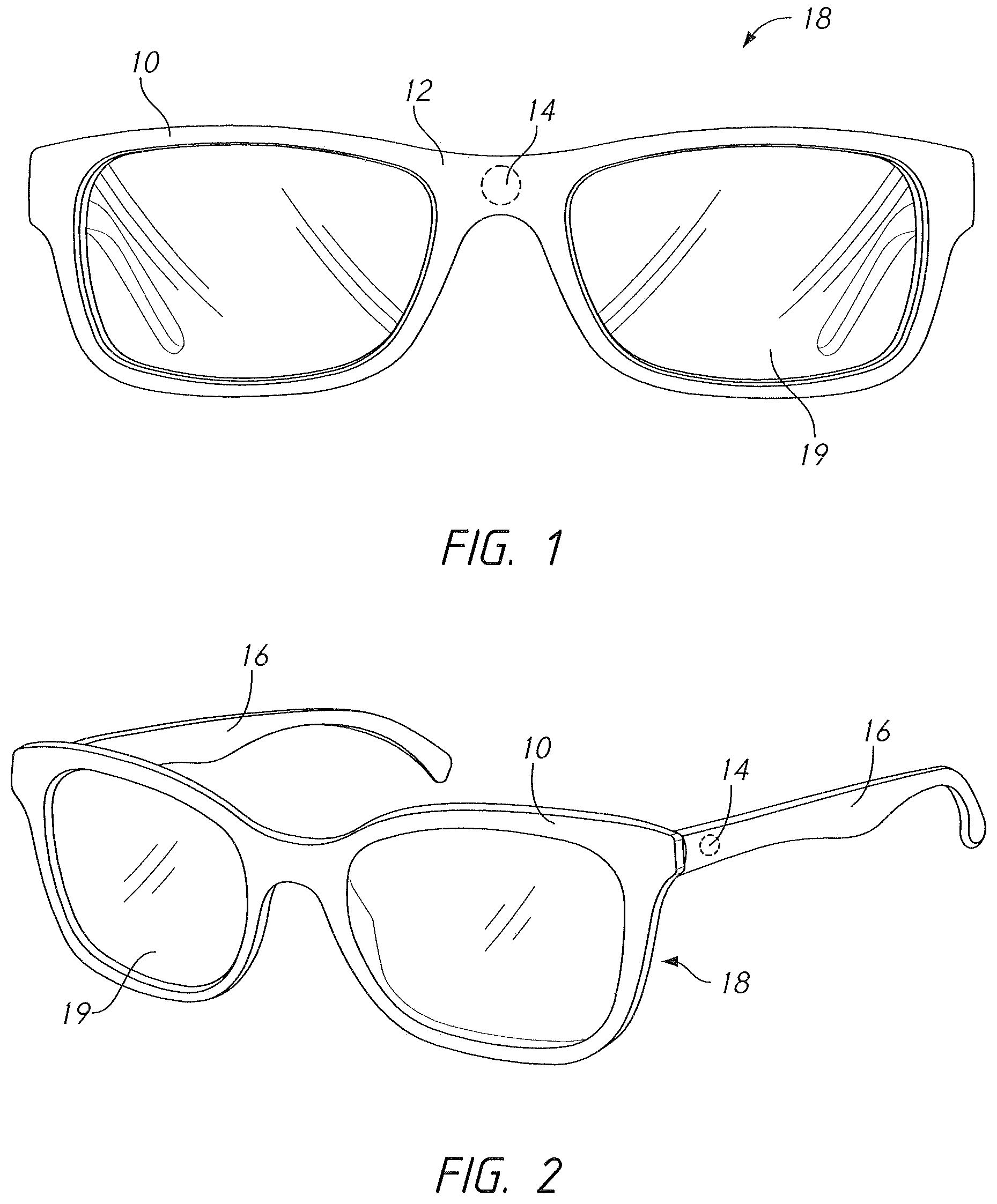 Patent US12174458 Figure 1 – Eye-wear kit with magnetic front attachment and method of use