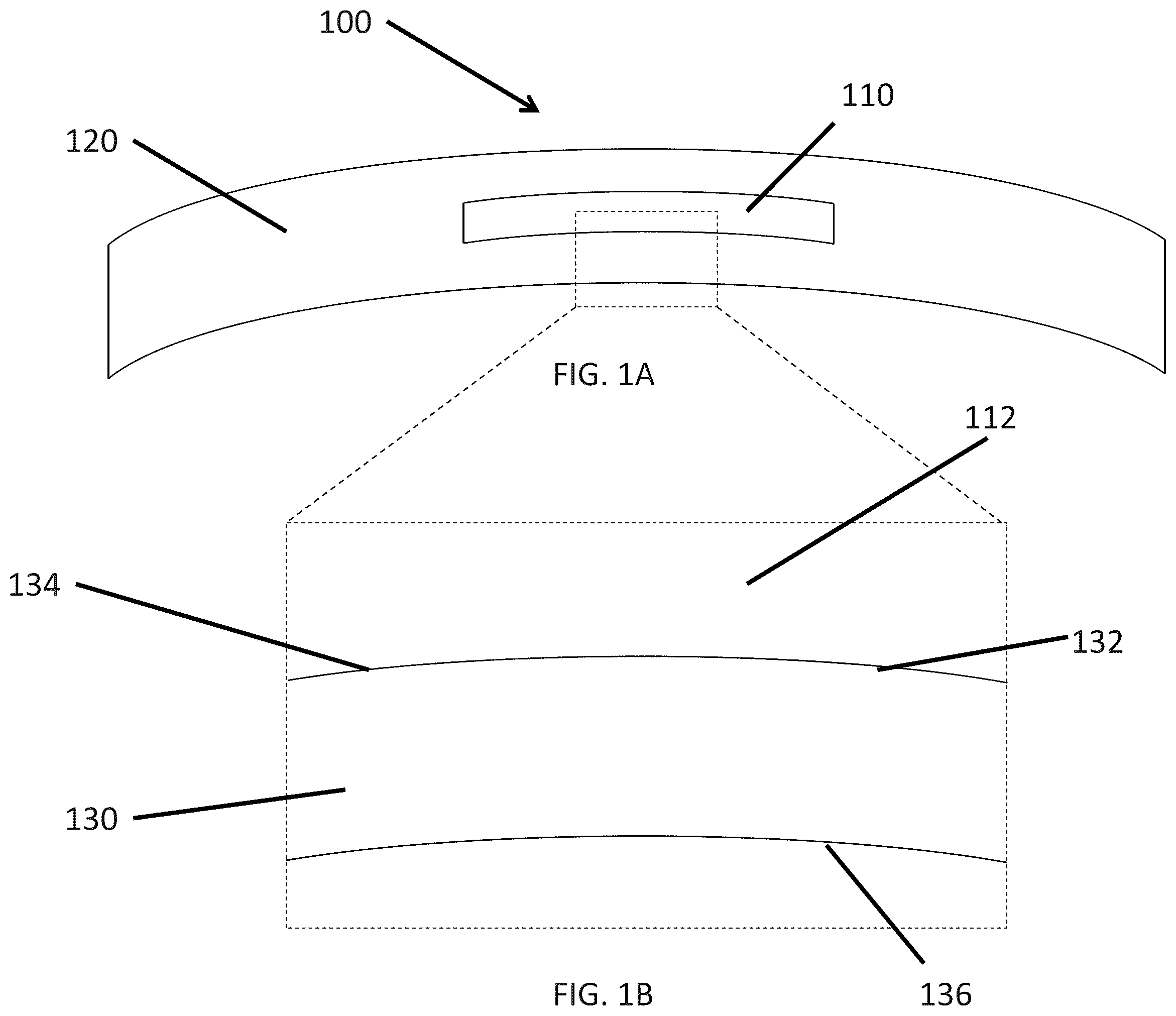 Patent US12174463 Figure 1 – Accommodating lens with cavity
