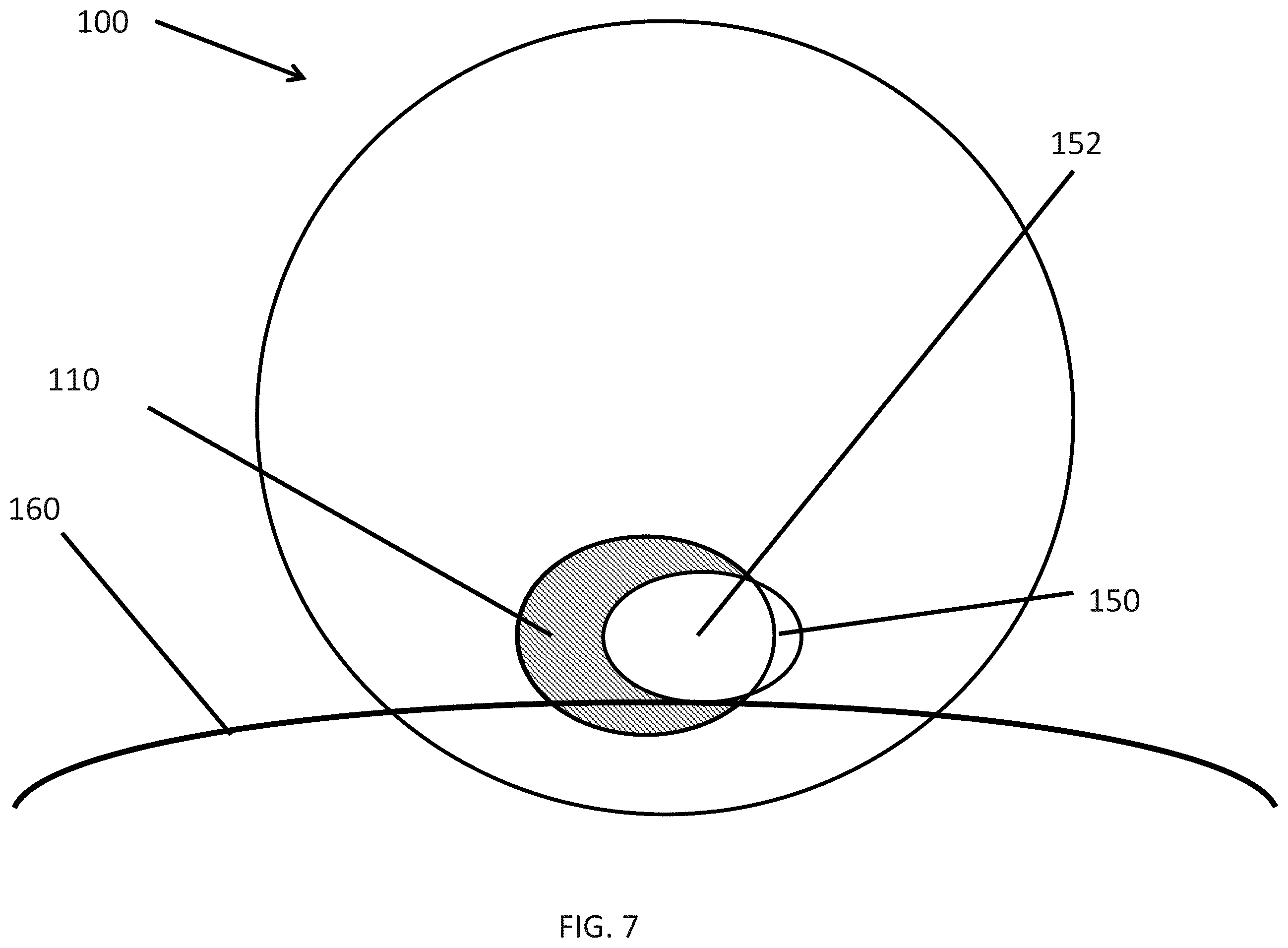 Patent US12174463 Figure 8 – Accommodating lens with cavity
