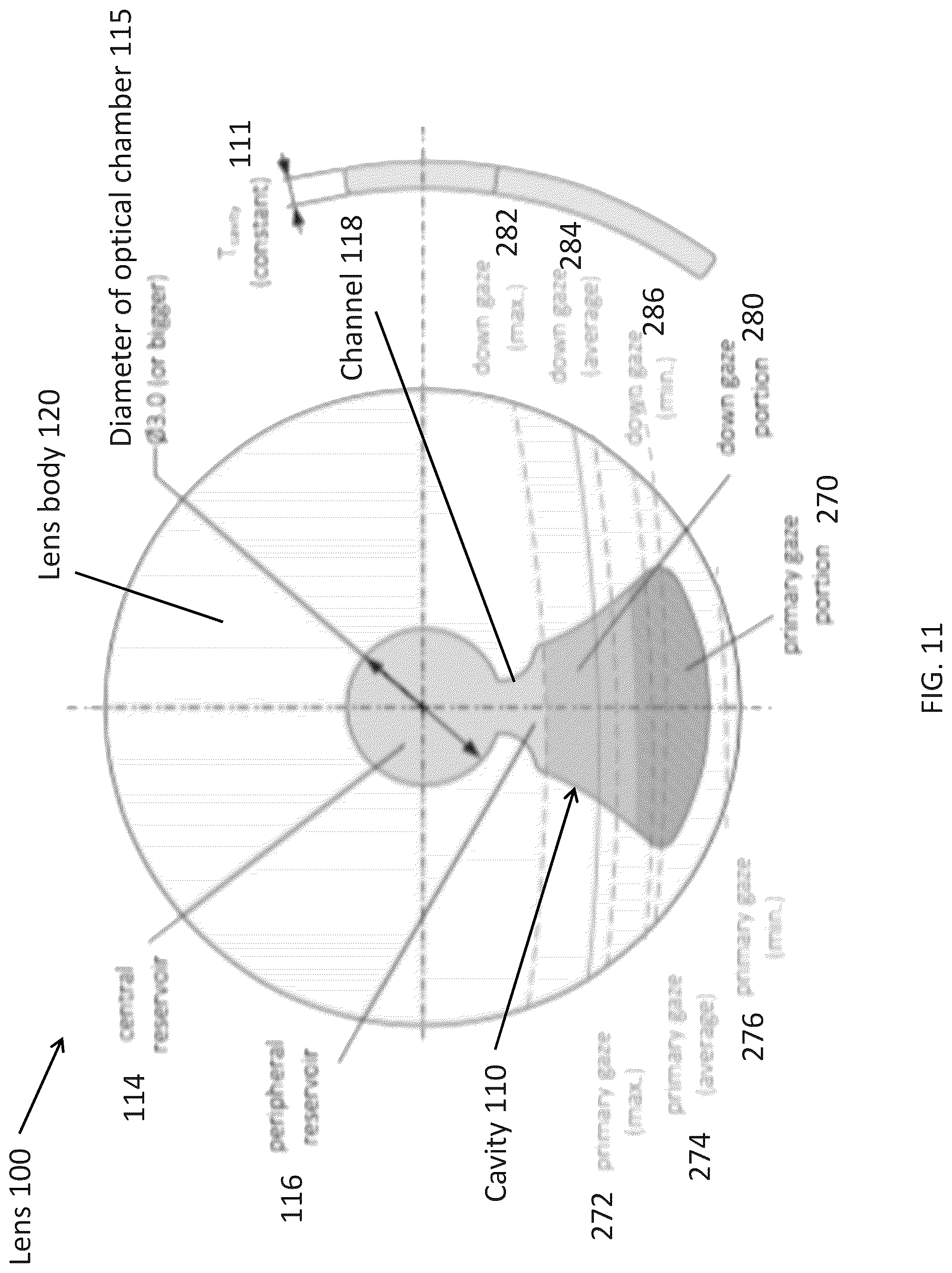 Patent US12174463 Figure 12 – Accommodating lens with cavity