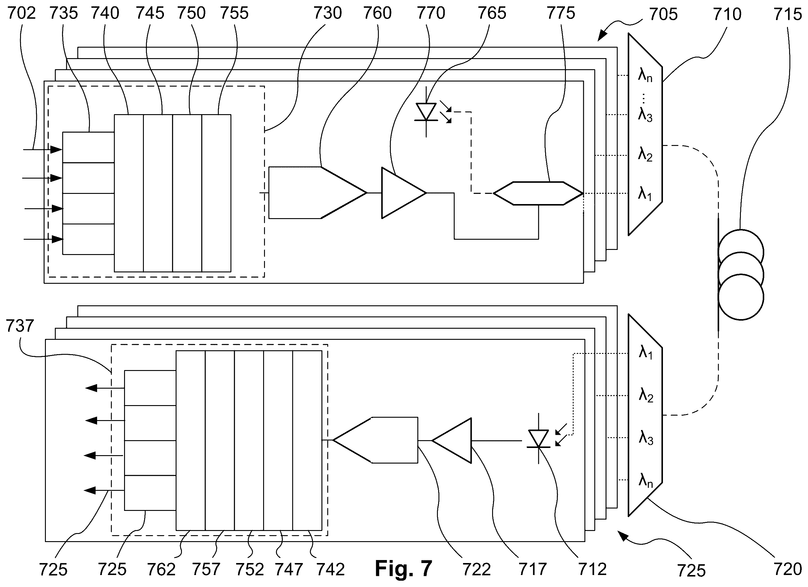Patent US12174468 Figure 7 – Method, apparatus and system for limited-range impedance tuning for silicon photonics devices