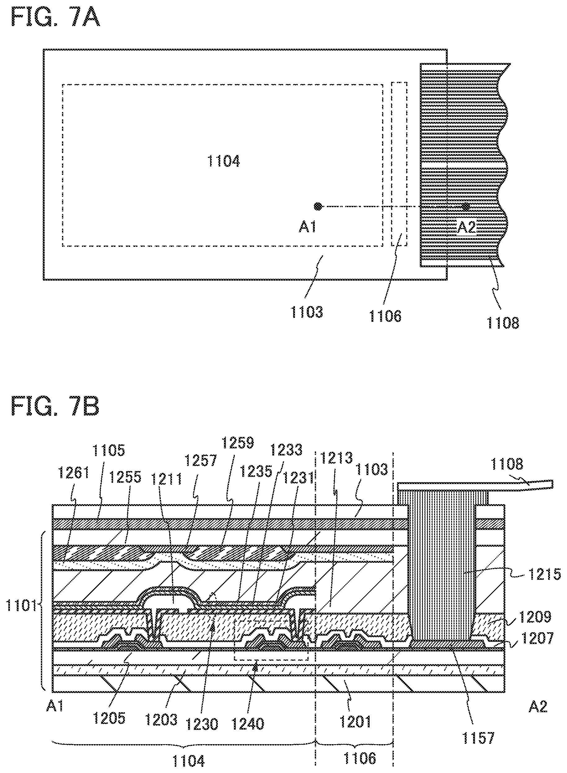 Patent US12174471 Figure 7 – Display device and manufacturing method thereof