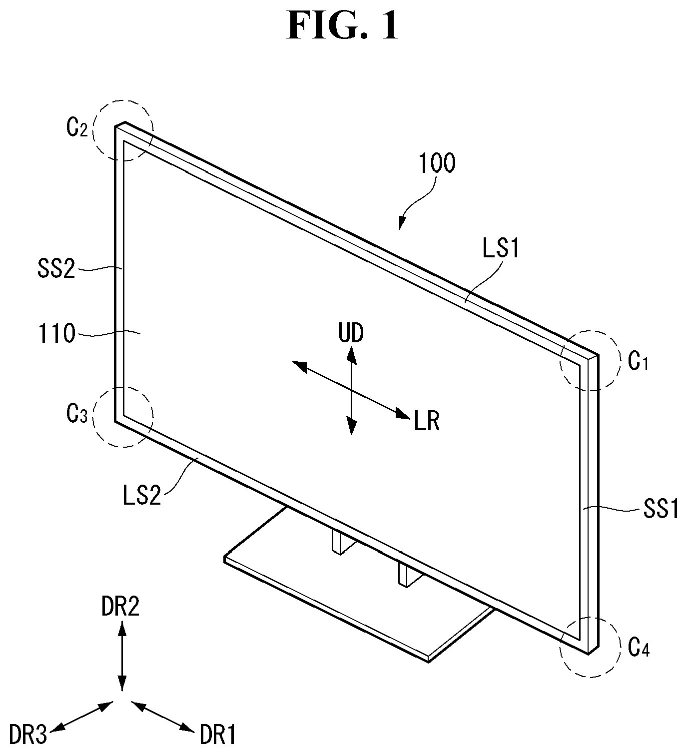 Patent US12174472 Figure 1 – Display device