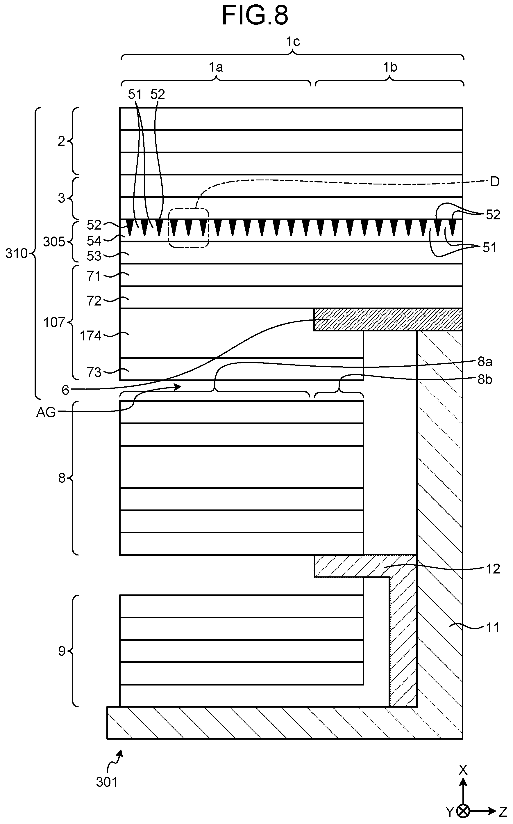 Patent US12174475 Figure 8 – Cover panel and display device