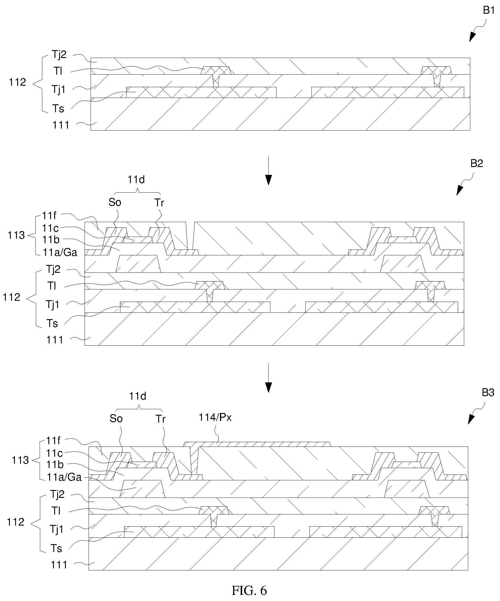 Patent US12174477 Figure 4 – Touch display panel with touch electrode multiplexed as common electrode