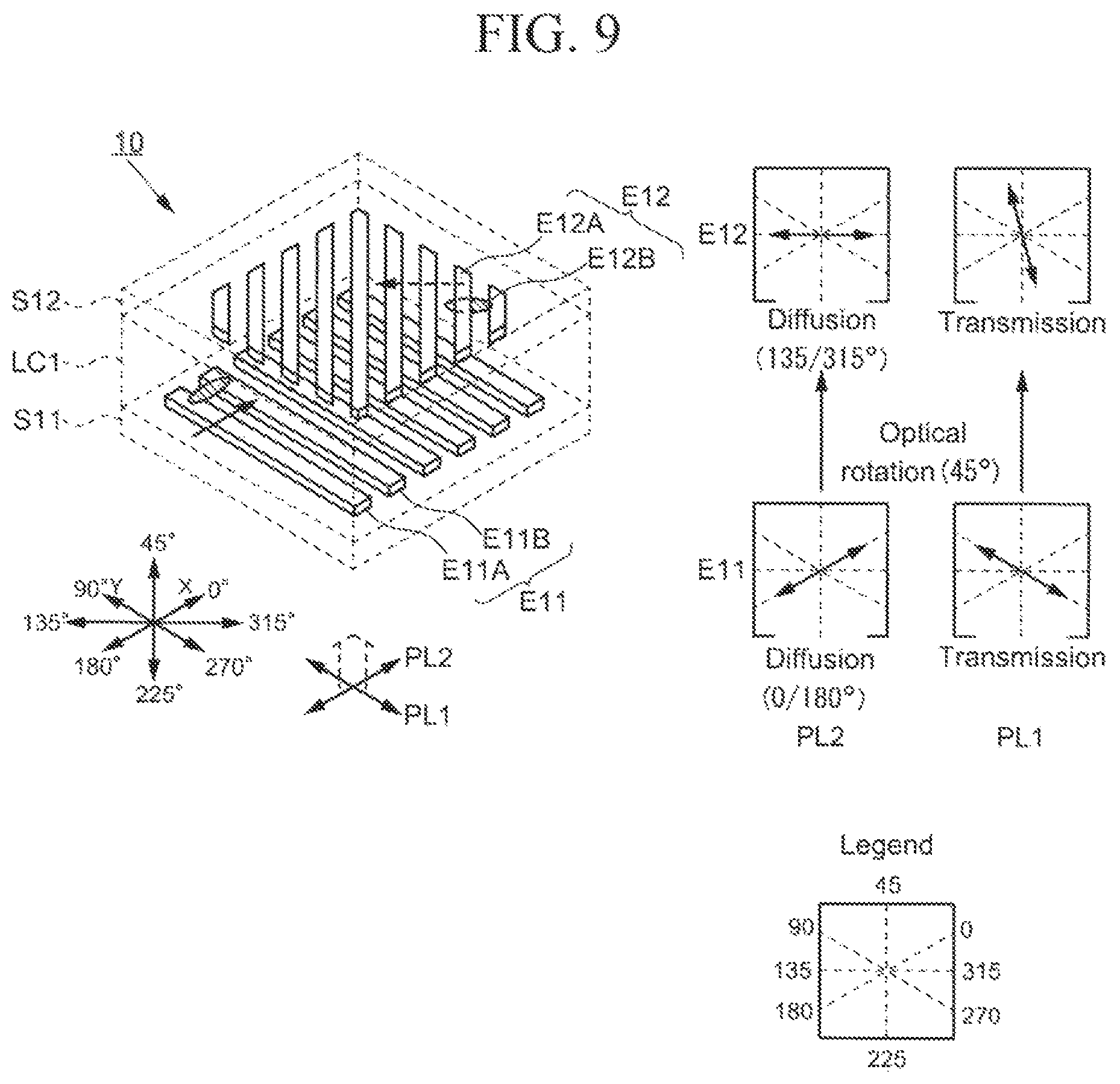 Patent US12174493 Figure 15 – Liquid crystal light control device