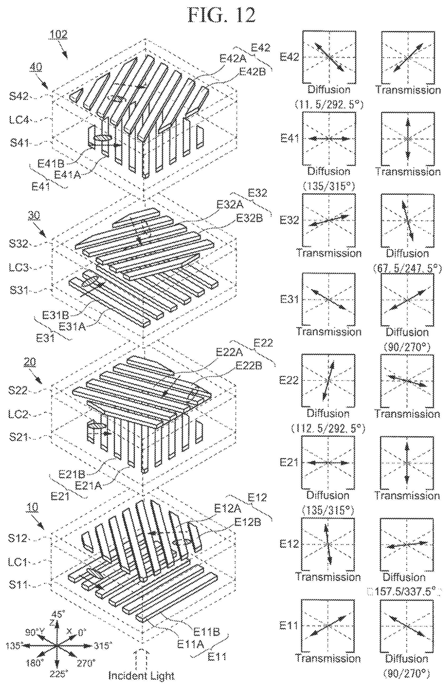 Patent US12174493 Figure 18 – Liquid crystal light control device
