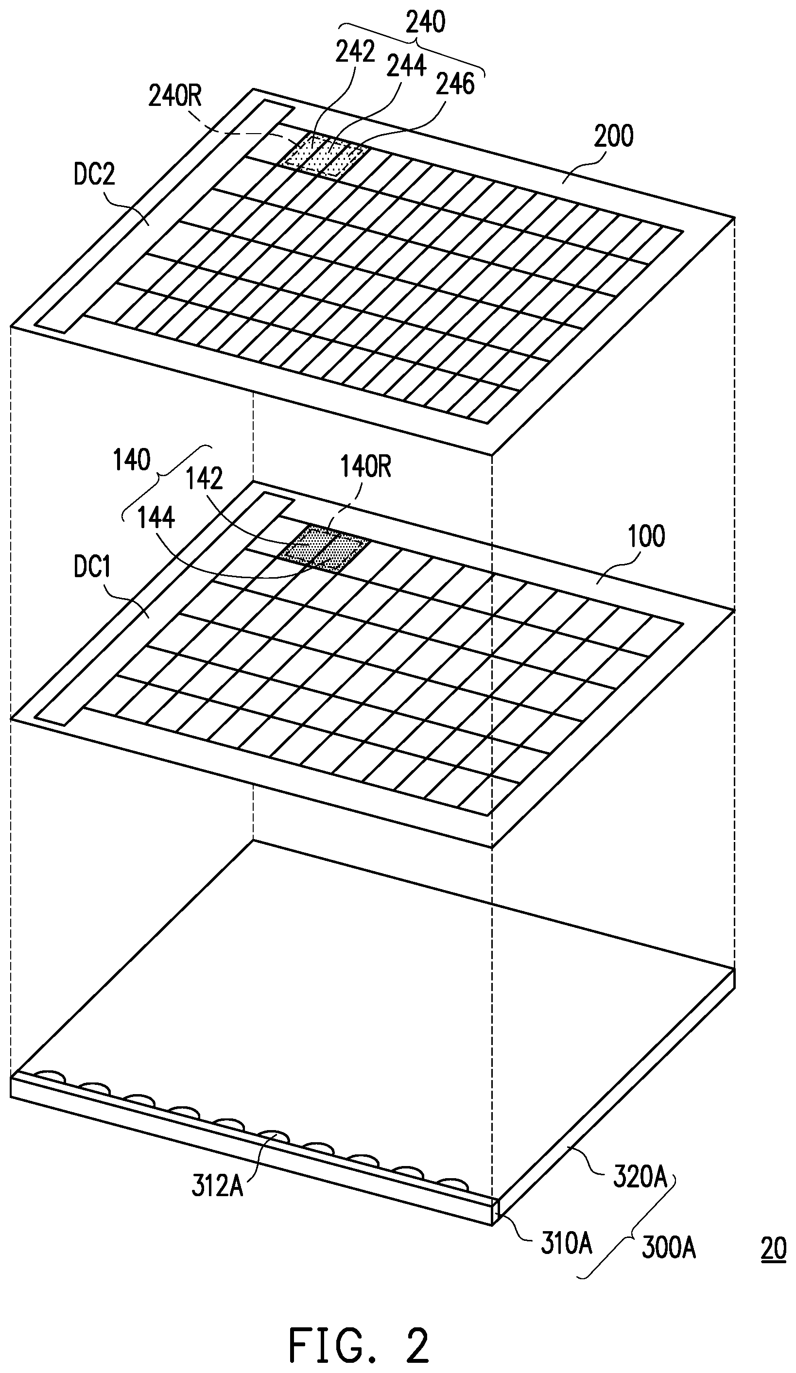 Patent US12174496 Figure 2 – Display device