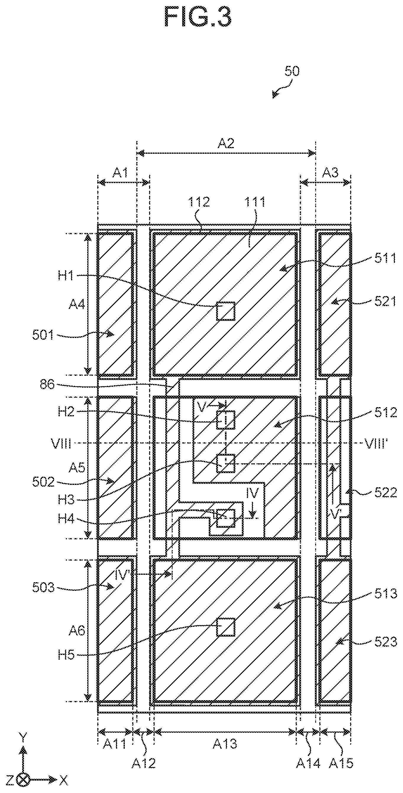 Patent US12174500 Figure 3 – Display device