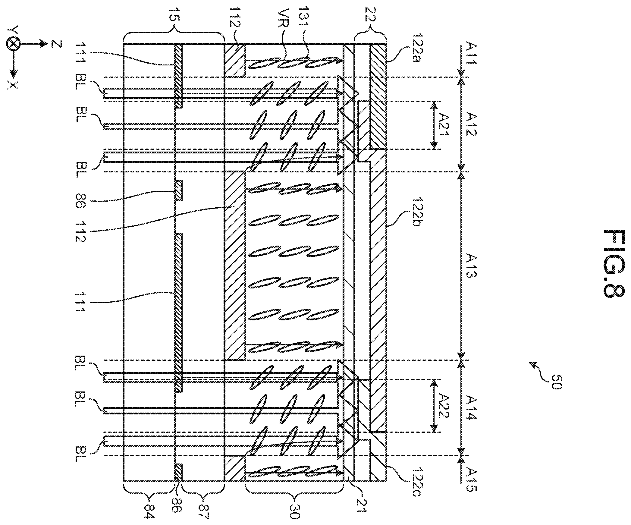 Patent US12174500 Figure 8 – Display device